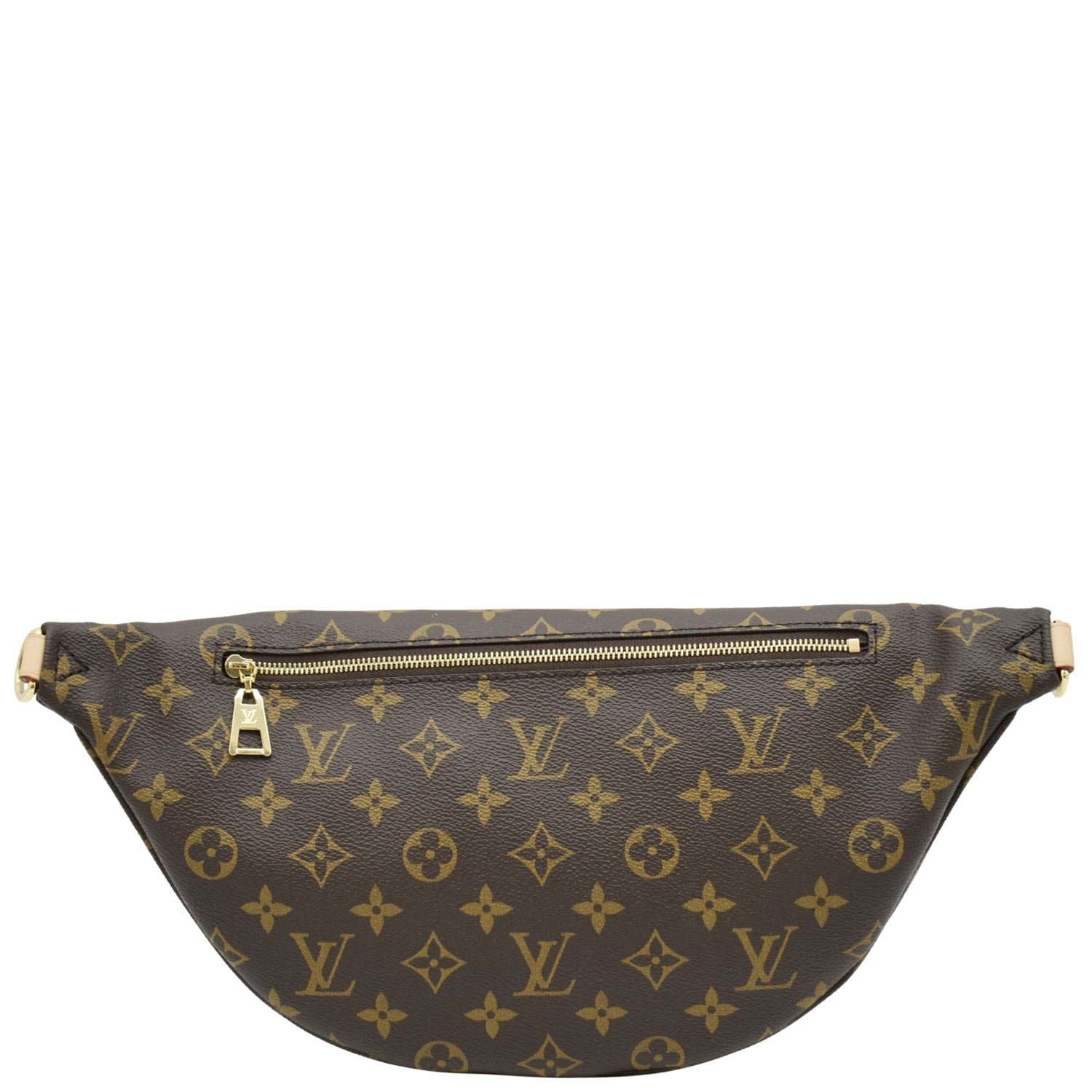 LOUIS VUITTON High Rise Monogram Canvas Bumbag Brown No Strap