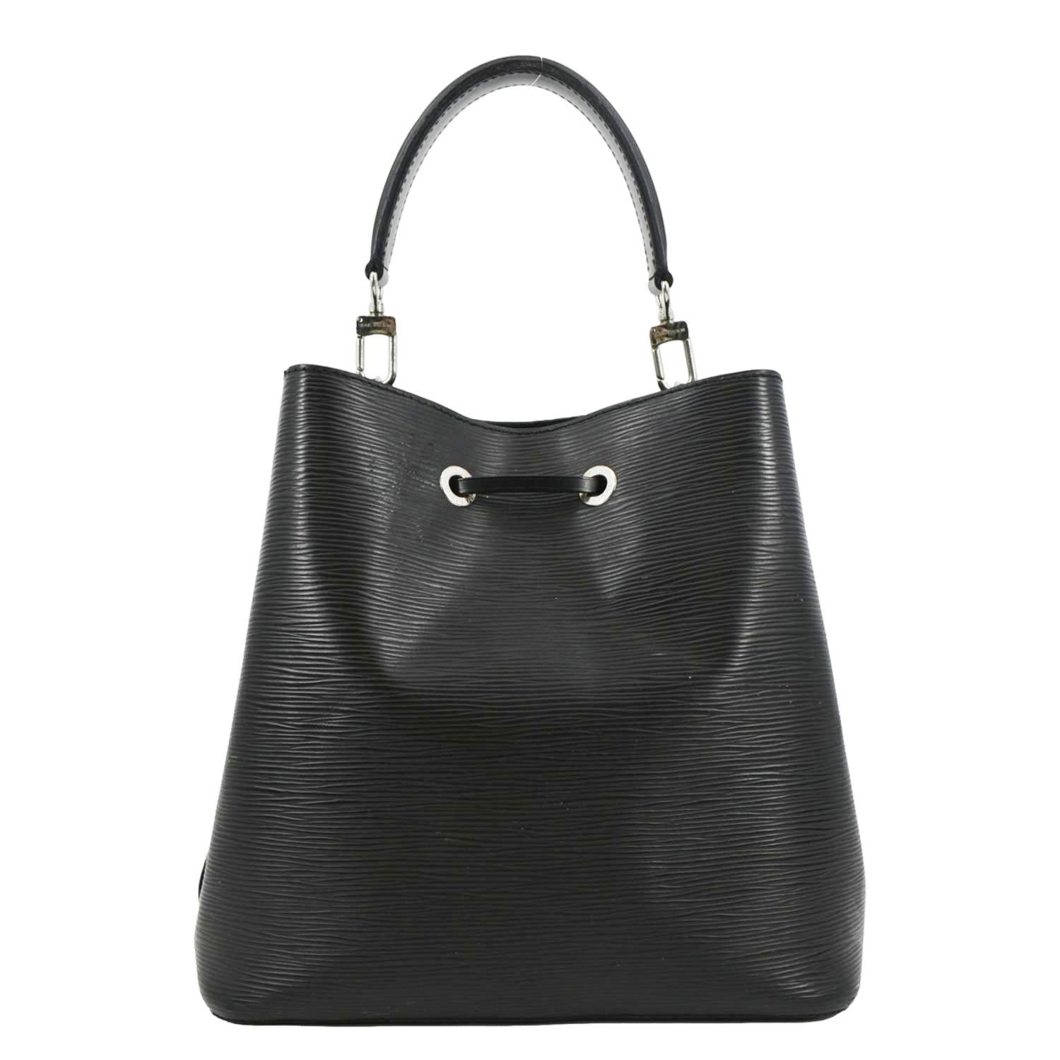 LOUIS VUITTON NeoNoe Epi Leather Shoulder Bag Black