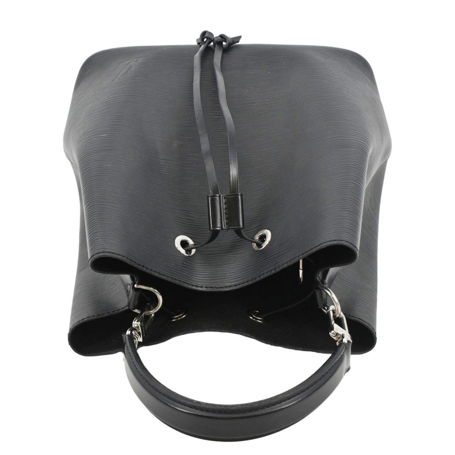 LOUIS VUITTON NeoNoe Epi Leather Shoulder Bag Black