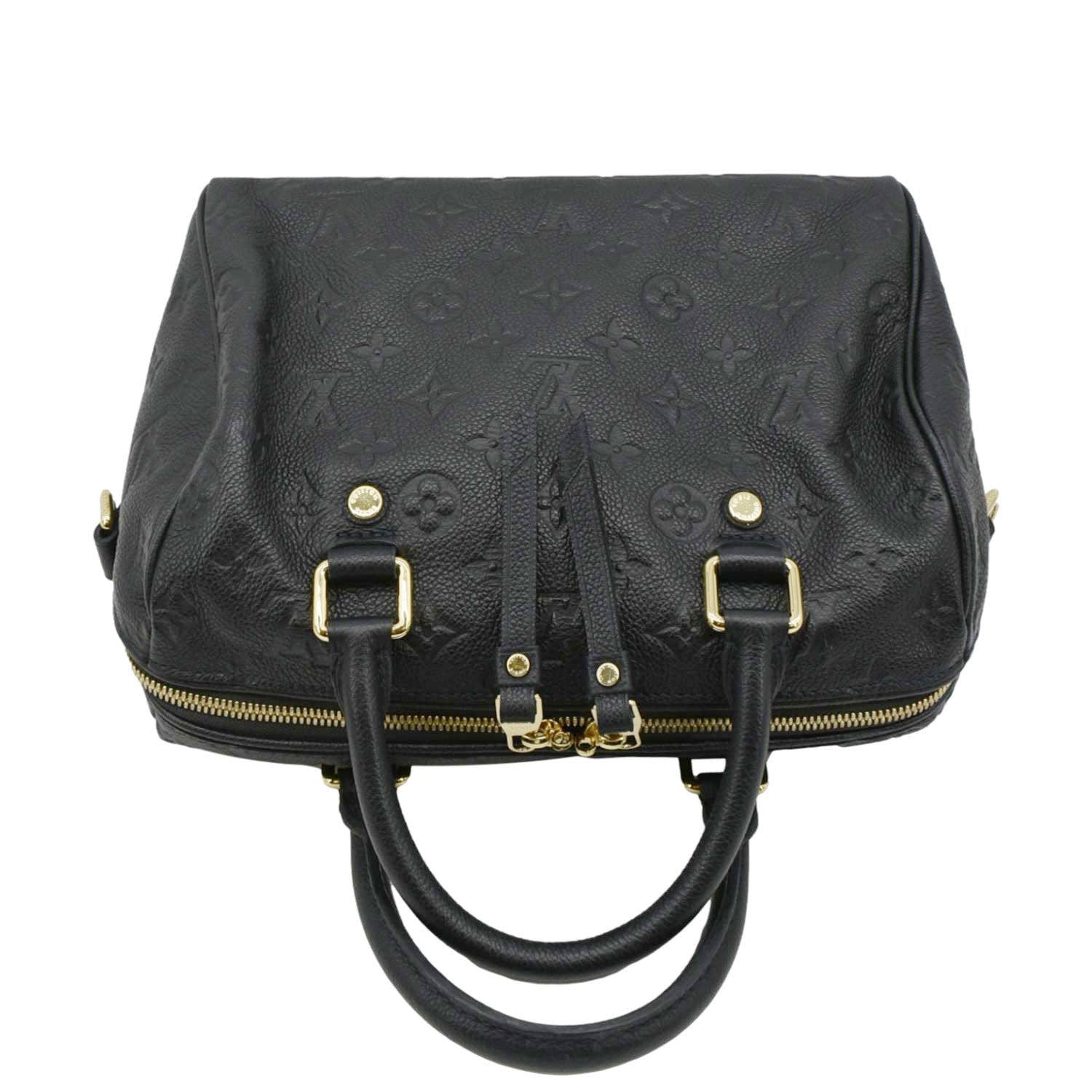 LOUIS VUITTON Bandouliere 25 Empreinte Leather Shoulder Bag Black