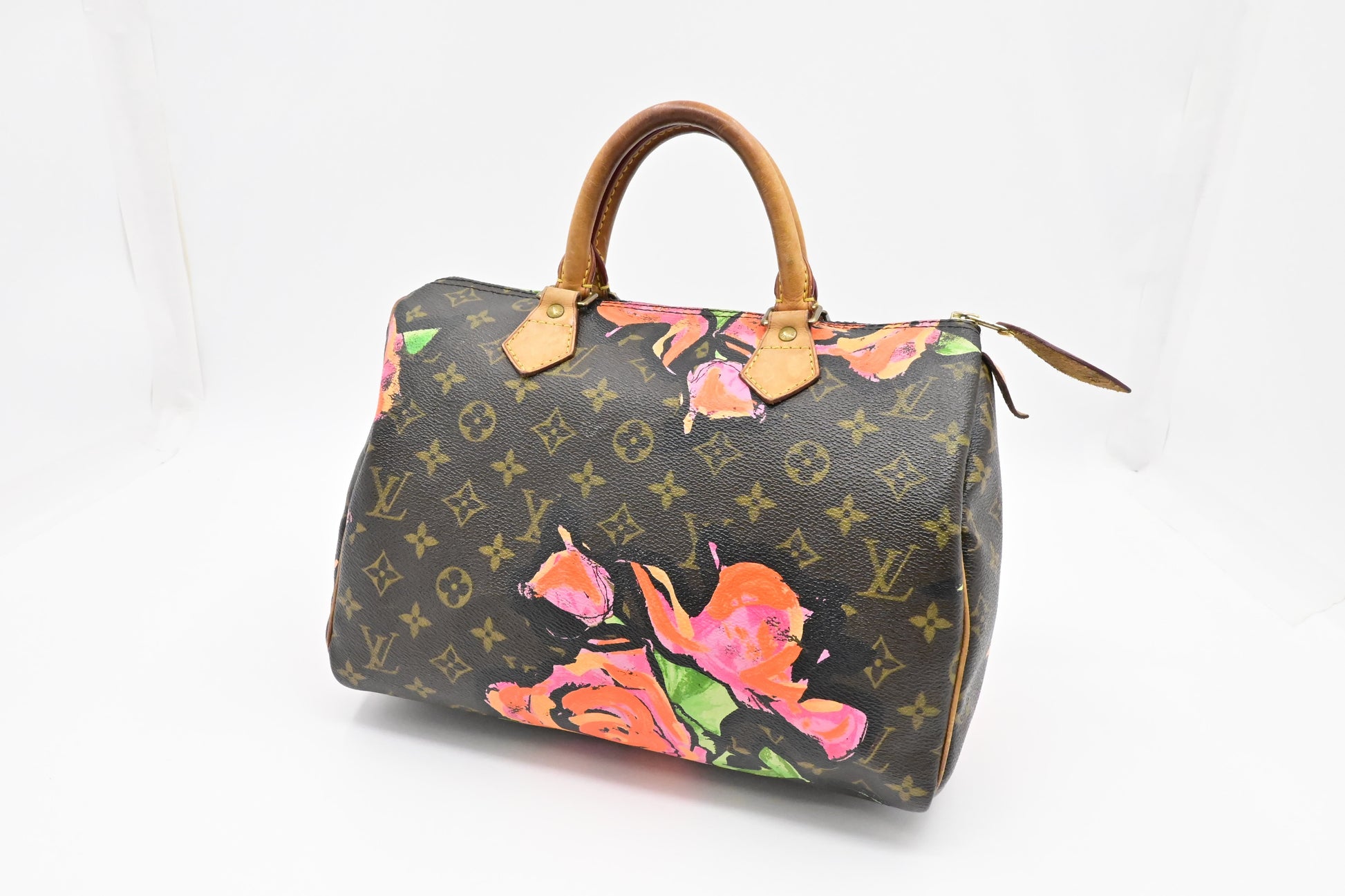 Louis Vuitton x Stephen Spro Speedy 30 in Monogram Roses Canvas