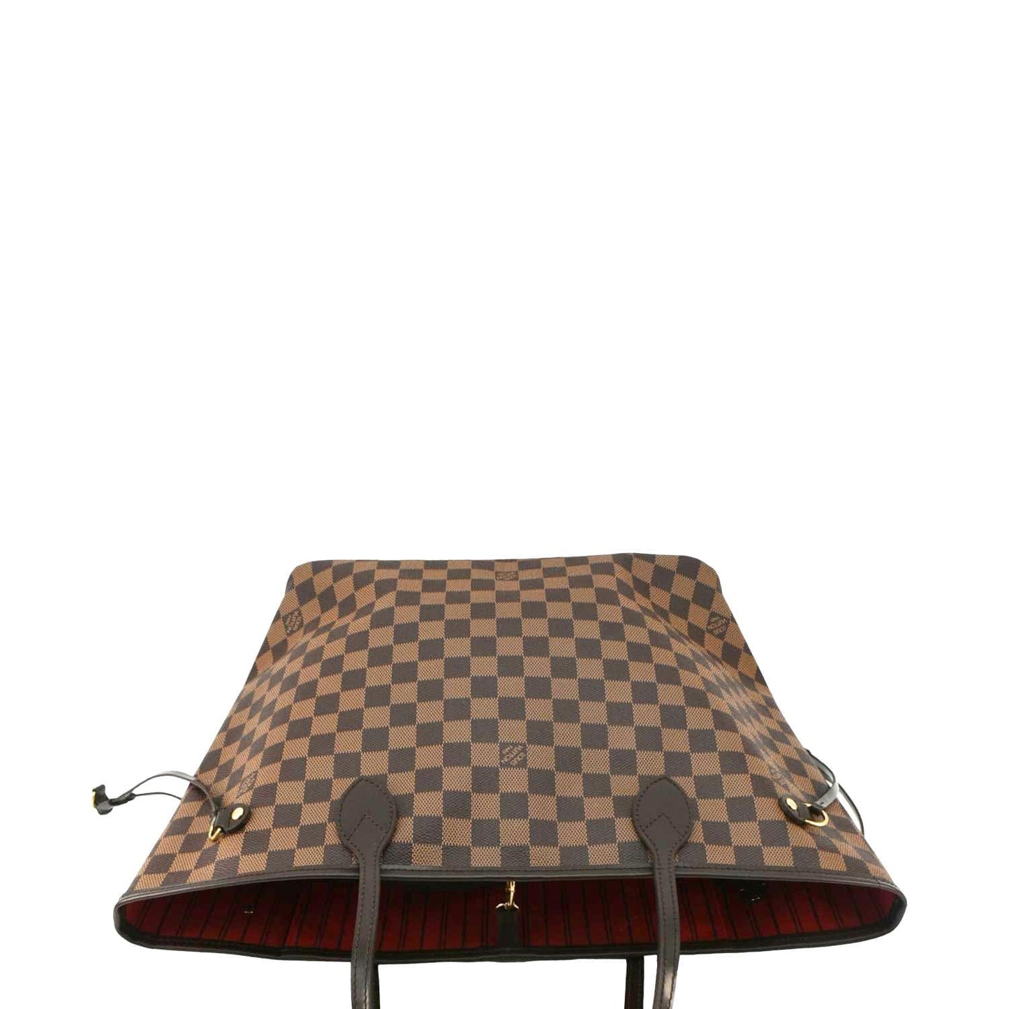 LOUIS VUITTON Neverfull MM Damier Ebene Shoulder Bag Brown
