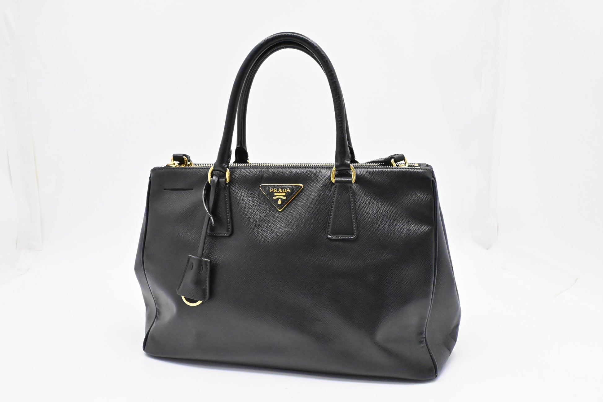 Prada Medium Galleria in Black Saffiano Leather