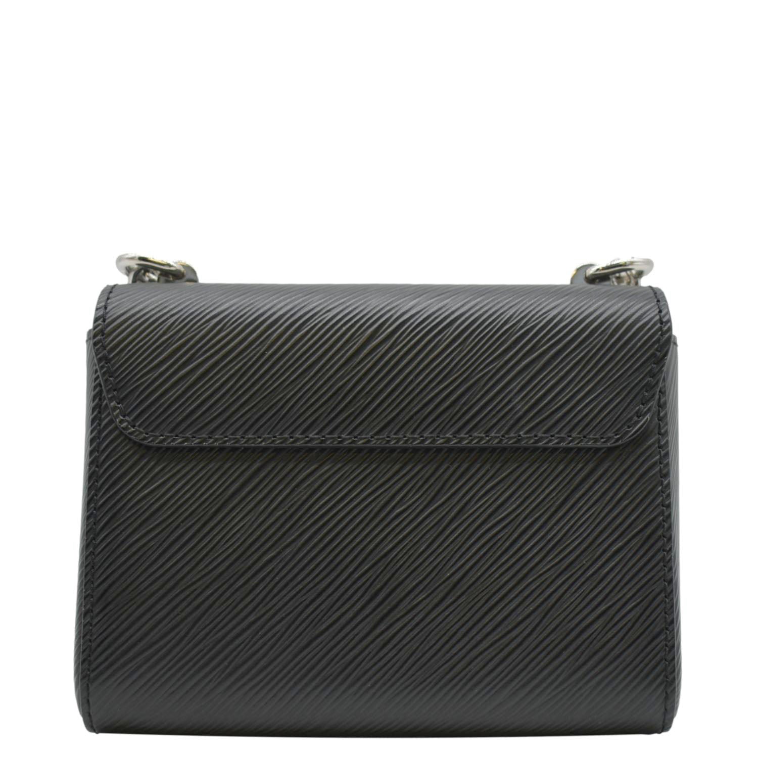 LOUIS VUITTON Mini LV Twist Epi Leather Shoulder Bag Black
