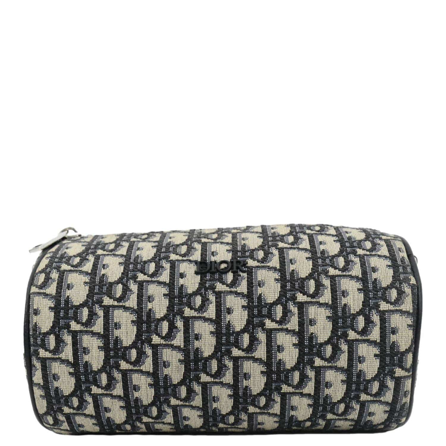 CHRISTIAN DIOR Roller Oblique Canvas Messenger Bag Navy Blue