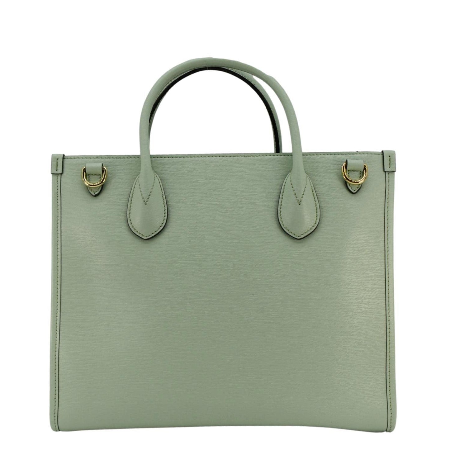 GUCCI Baya Print Small Leater Tote Bag Green 659983