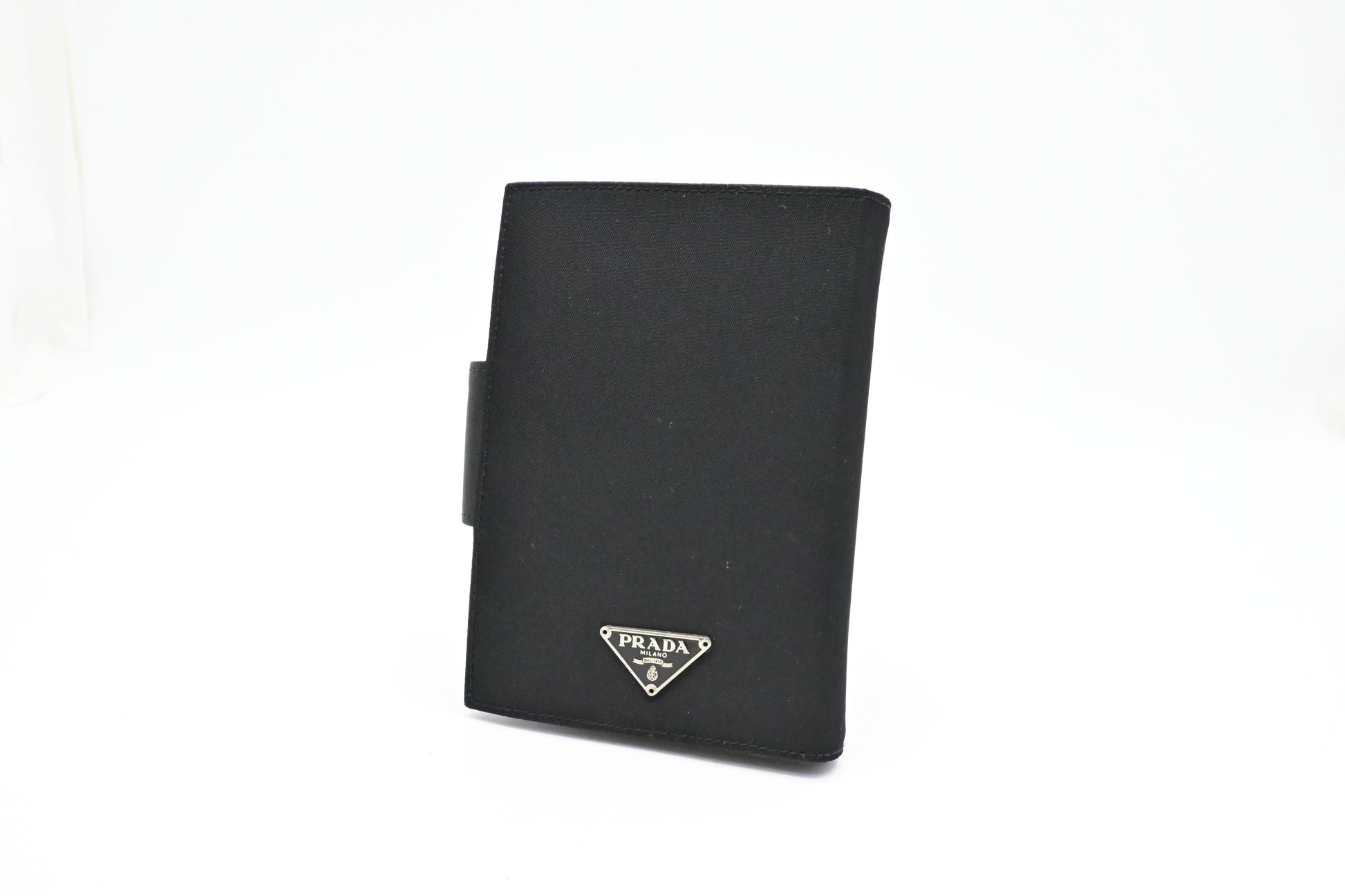 Prada Agenda in Black Nylon Canvas