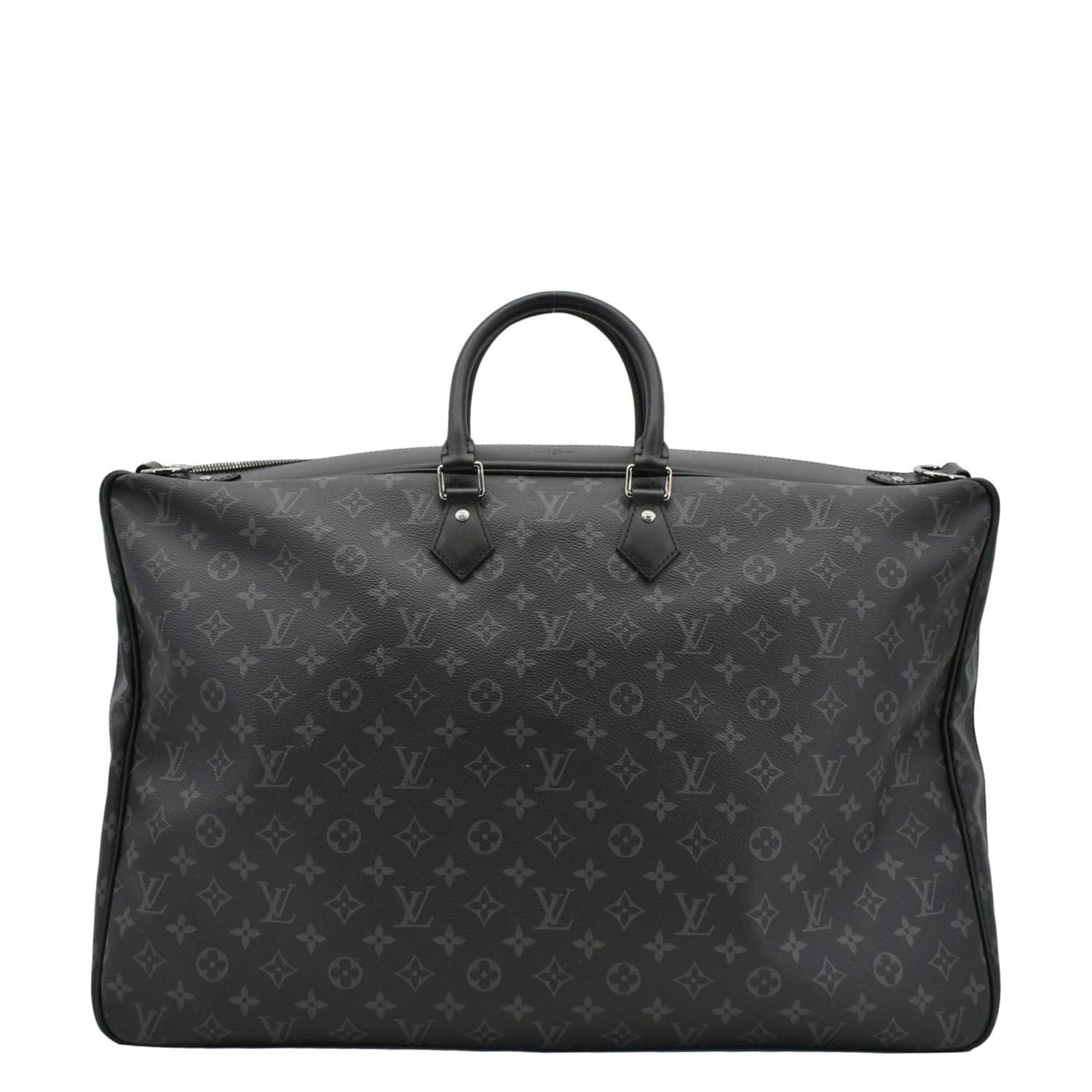 LOUIS VUITTON 2 Hangers Monogram Eclipse Garment Cover Bag Black