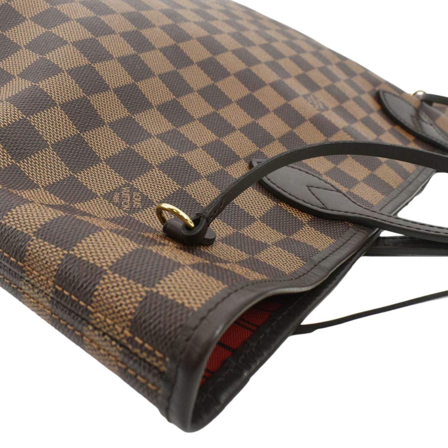 PRADA Vitello Daino Leather Tote Bag Brown