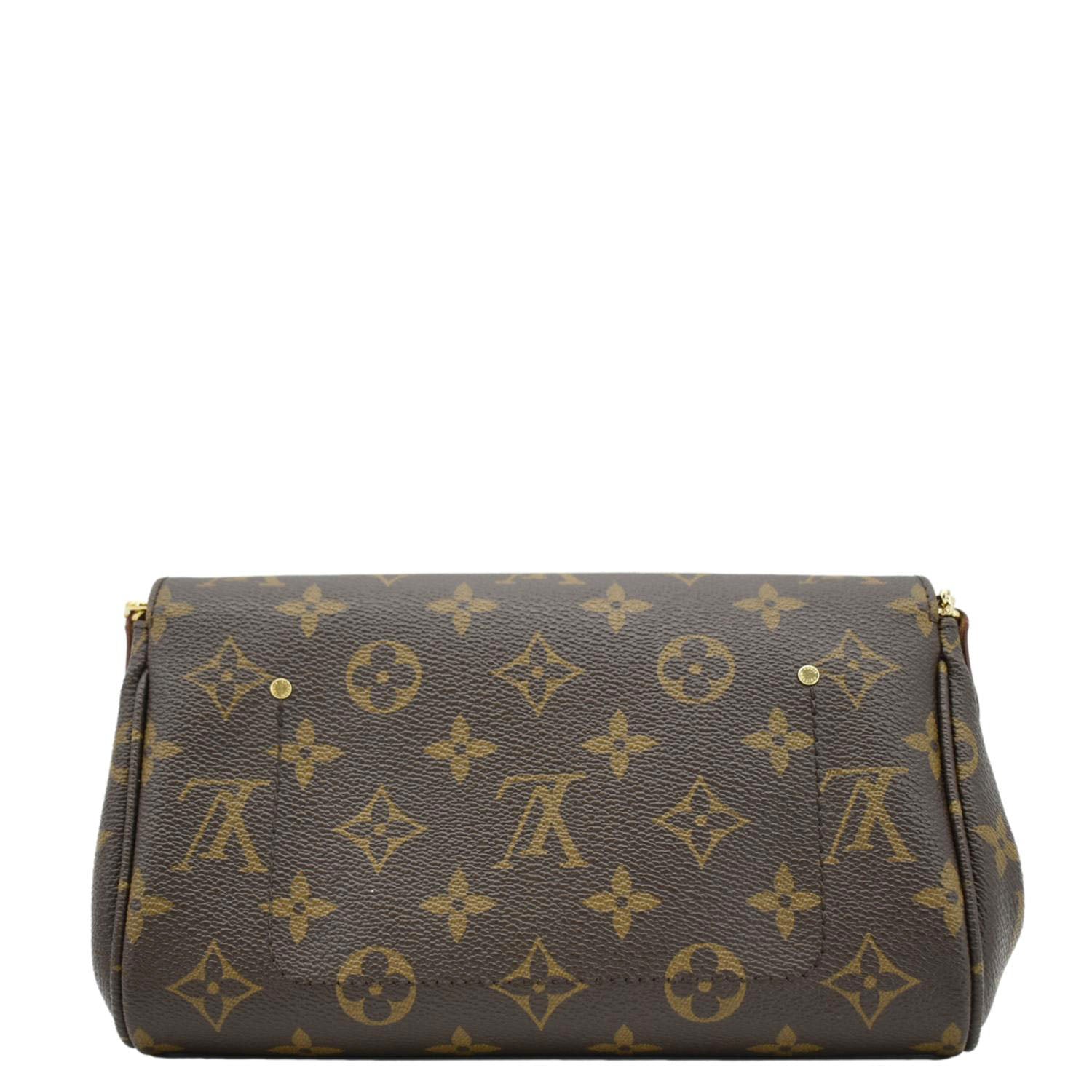 LOUIS VUITTON Favorite PM Monogram Canvas Shoulder Bag Brown