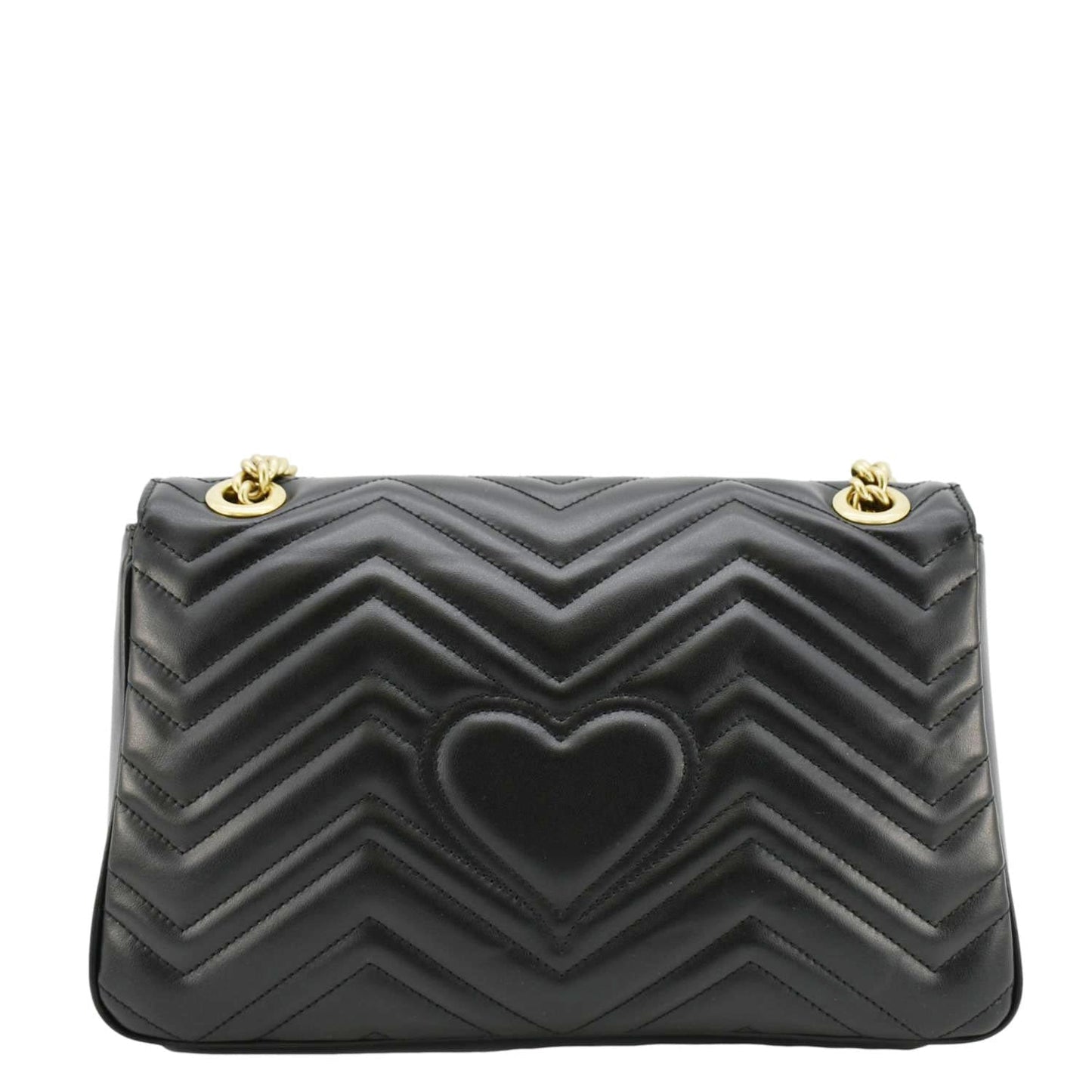 GUCCI GG Marmont Medium Matelasse Shoulder Bag Black 443496