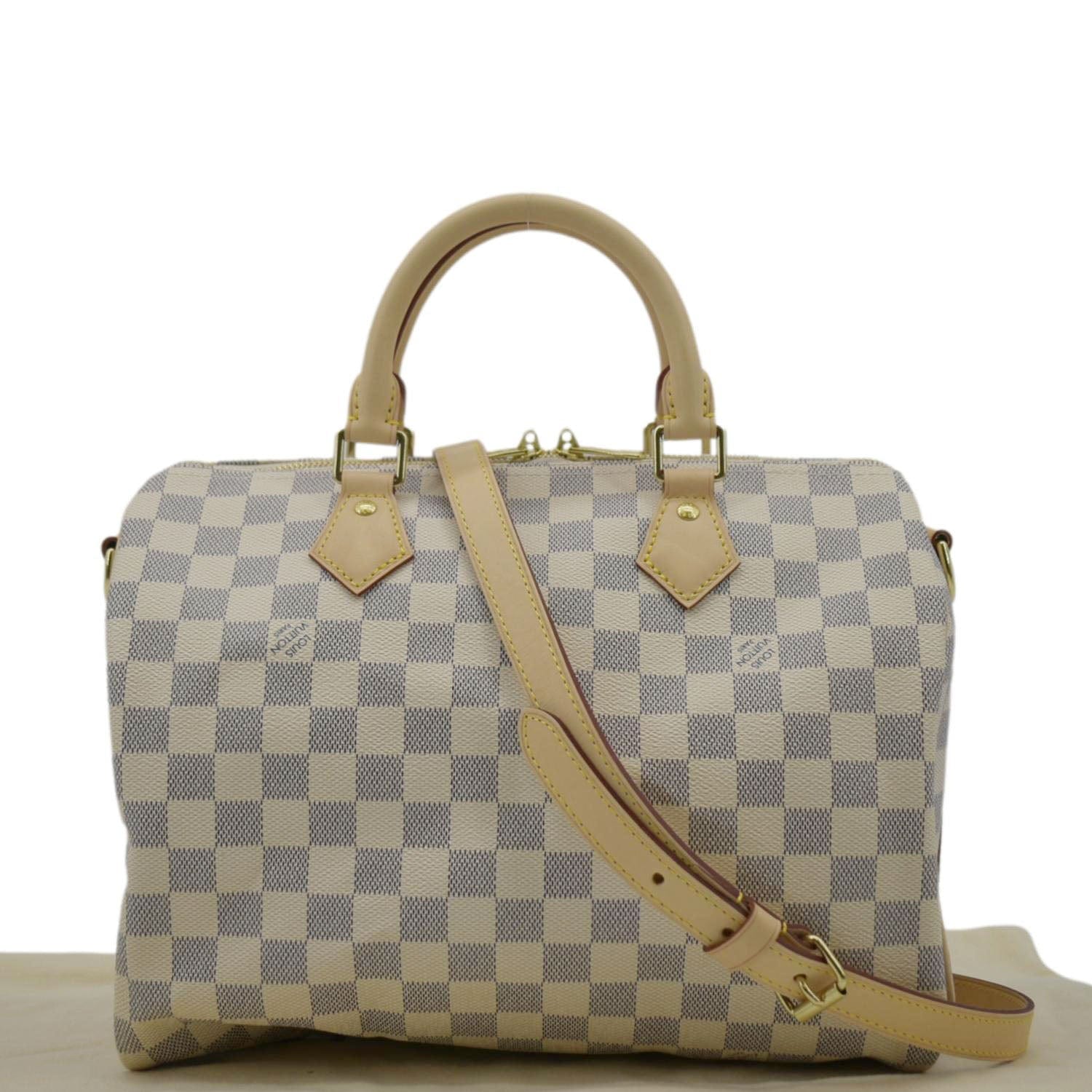 LOUIS VUITTON 30 Bandouliere Damier Azur Shoulder Bag White