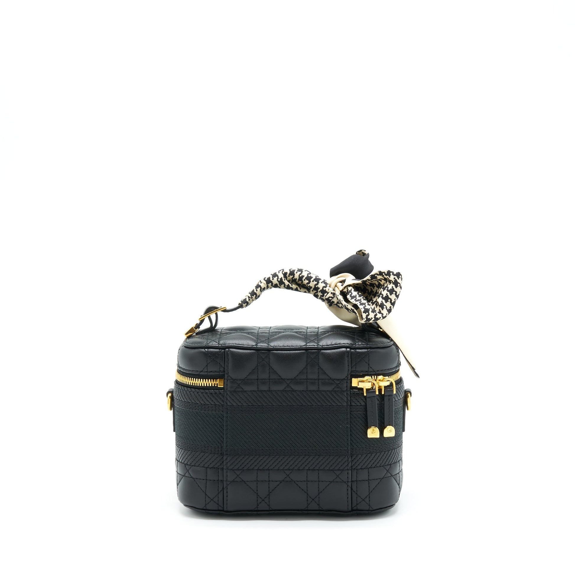 Dior Small Diortravel Vanity Case Black With An Extra Twilly