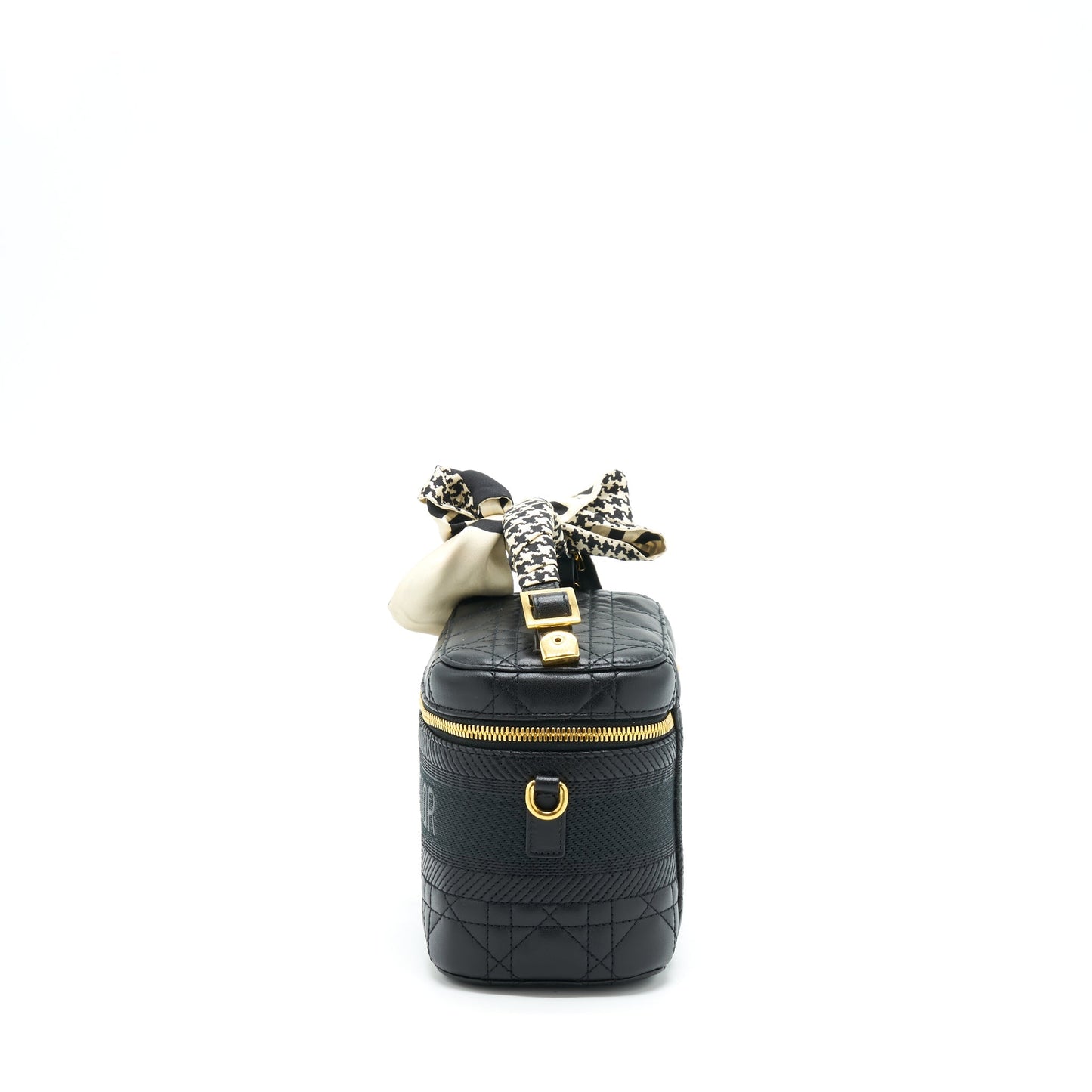 Dior Small Diortravel Vanity Case Black With An Extra Twilly