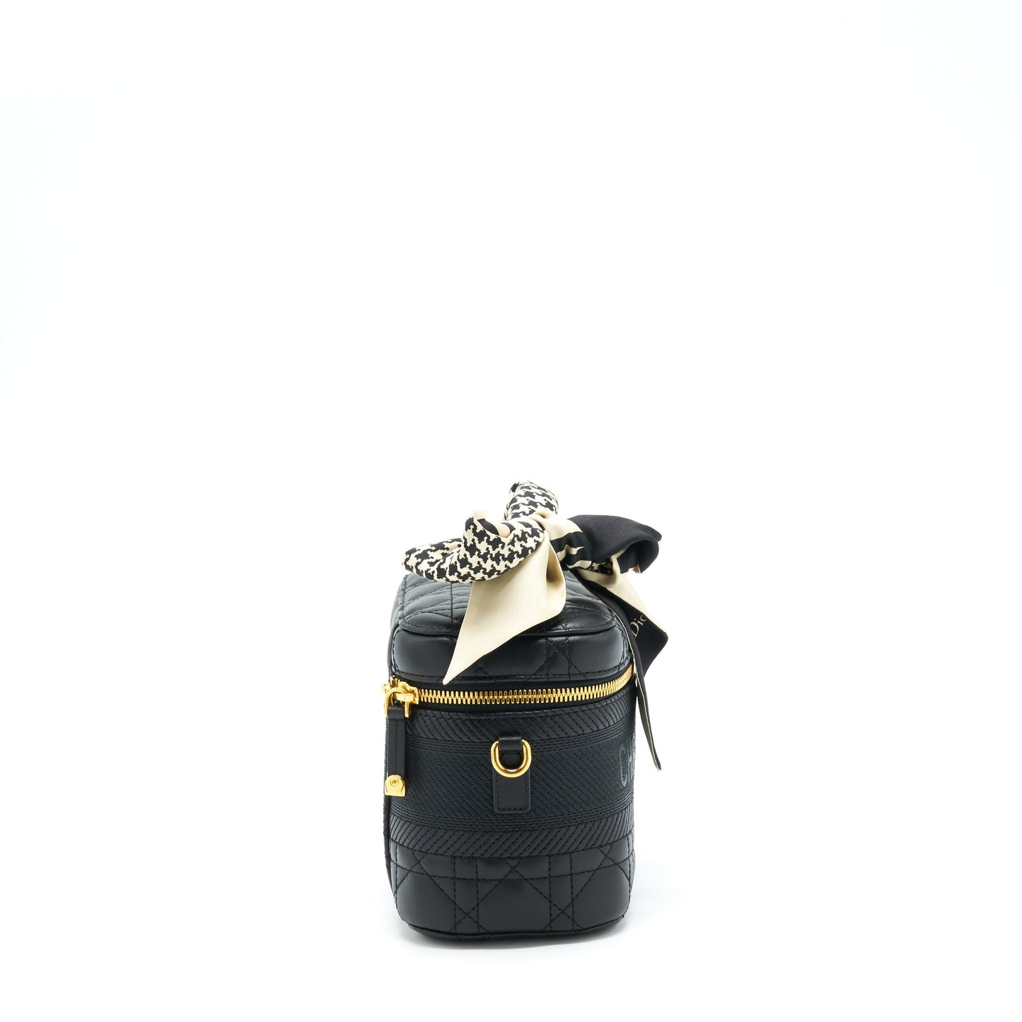 Dior Small Diortravel Vanity Case Black With An Extra Twilly