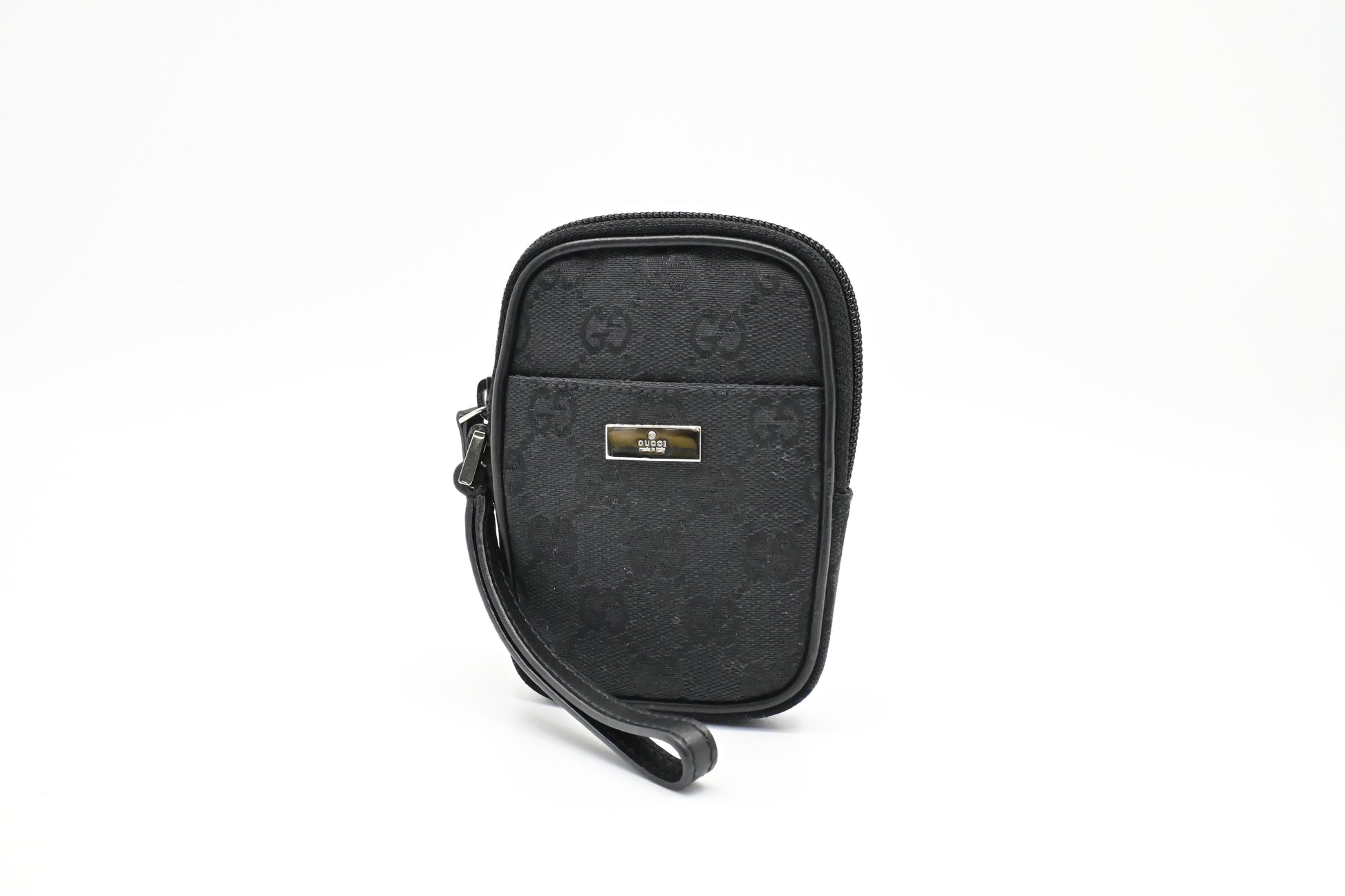 Gucci Mini Pouch in GG Black Canvas