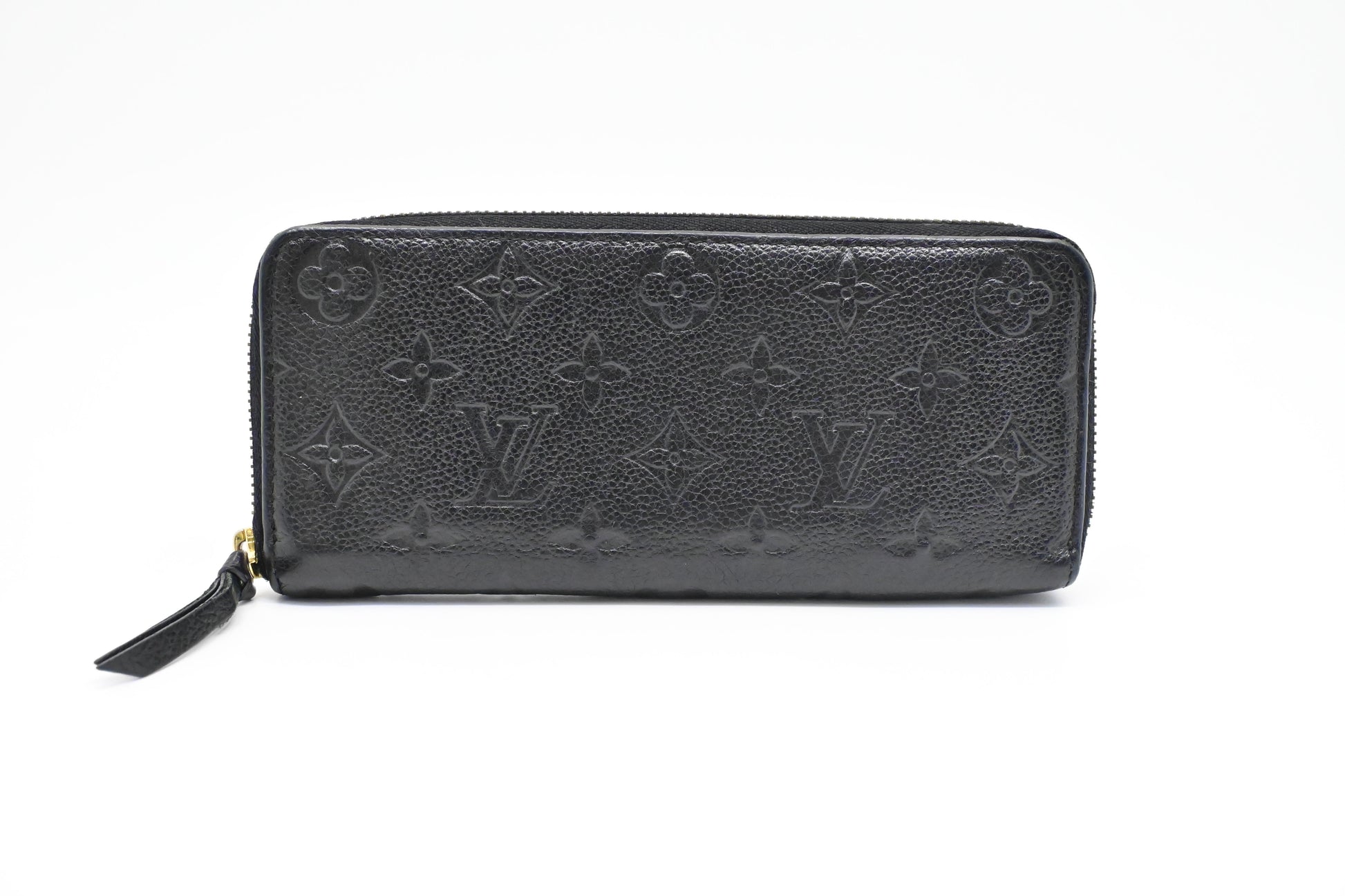 Louis Vuitton Clemence Wallet in Noir Empreinte Leather