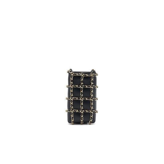 Chanel Gold Clutch O Chain Phone Holder Crossbody Bag