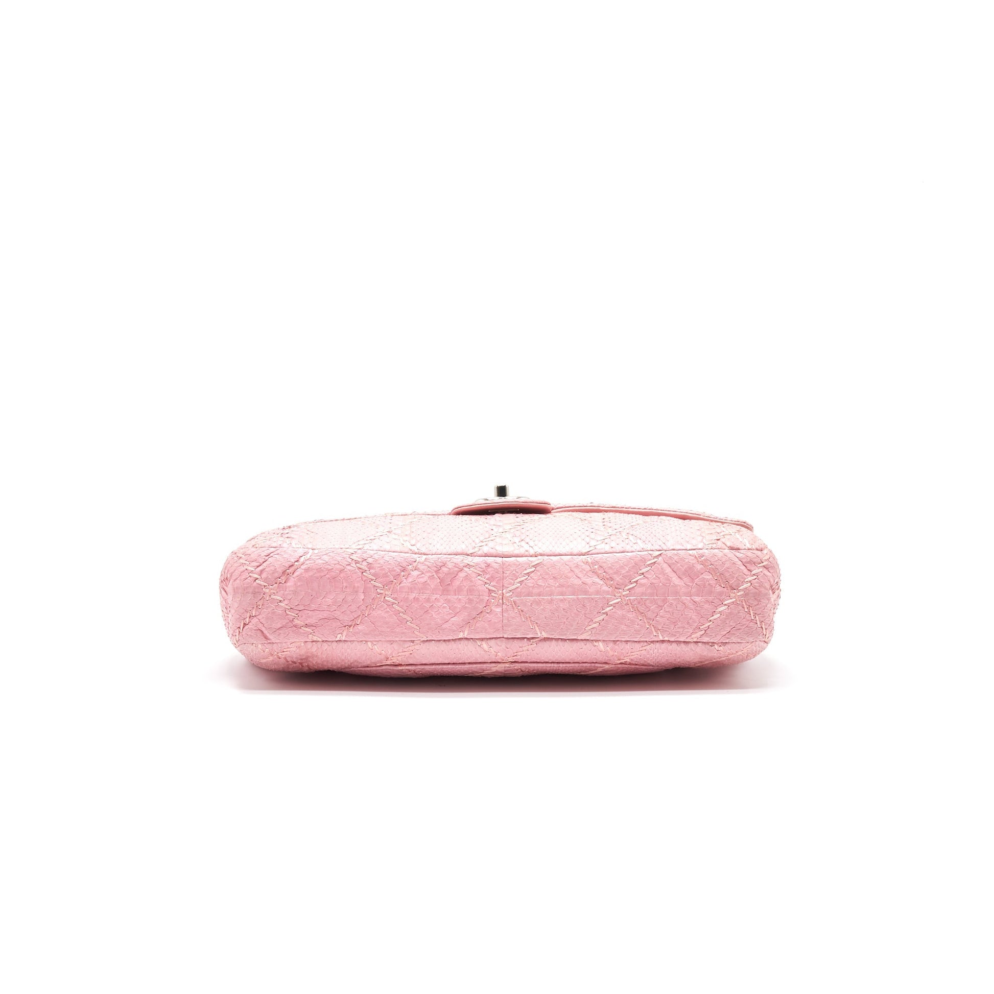 Chanel Python Skin Flap Bag Pink