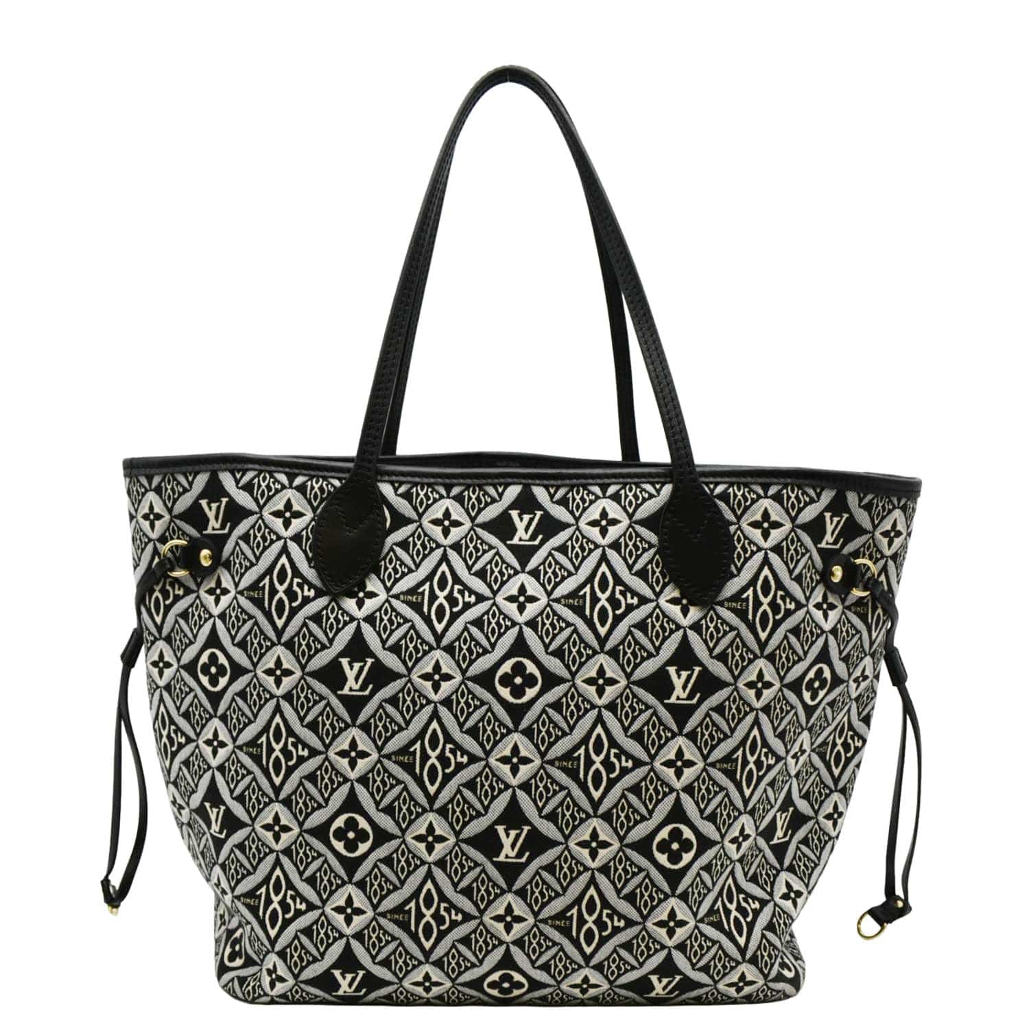 LOUIS VUITTON Since 1854 Neverfull MM Jacquard Shoulder Bag Black