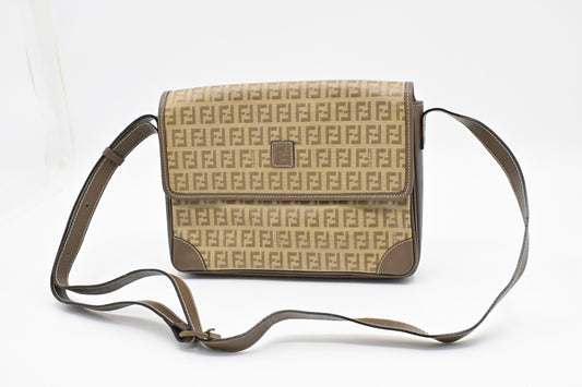 Fendi Crossbody in Zucchino Coated Canvas