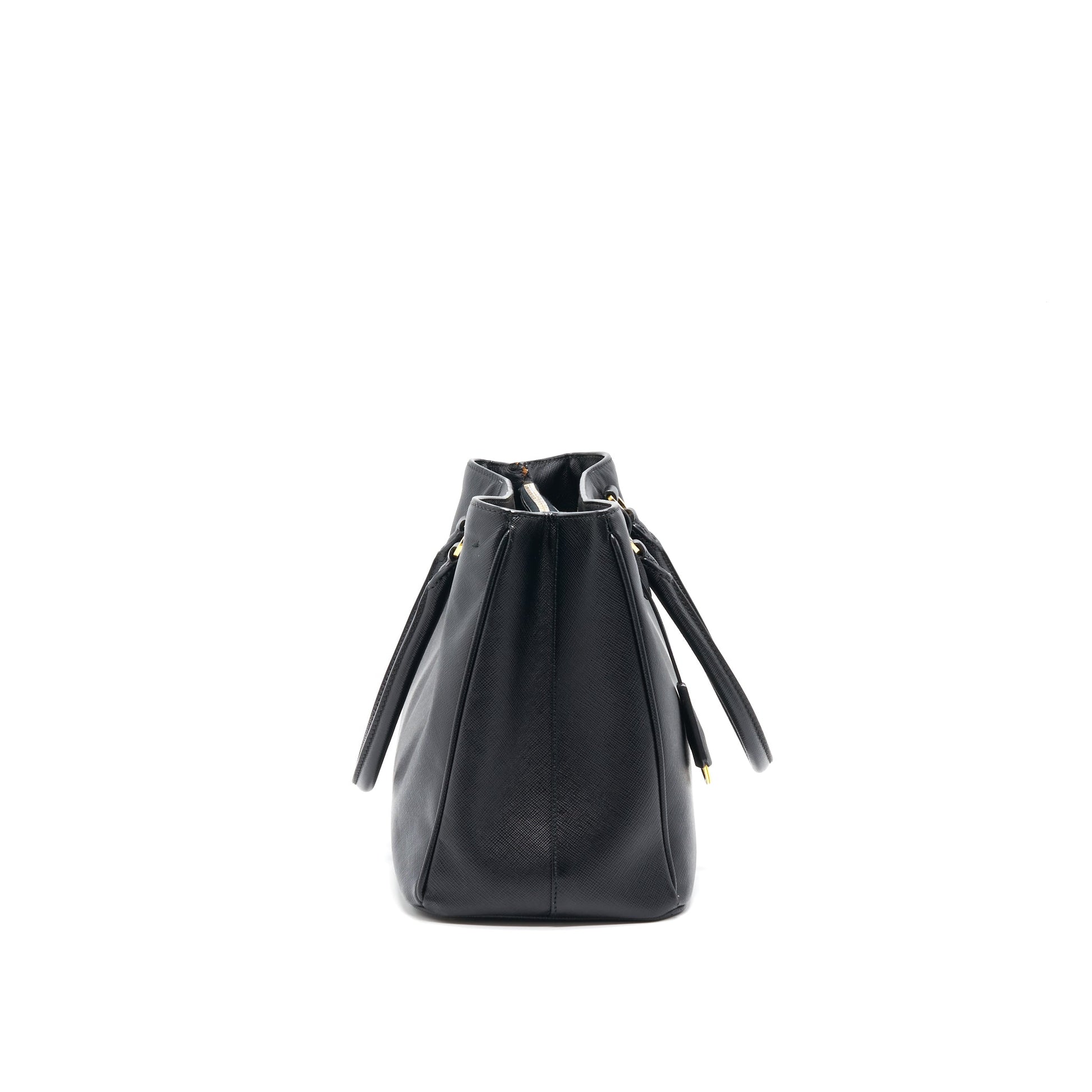 Prada Saffiano Tote Bag Black GHW