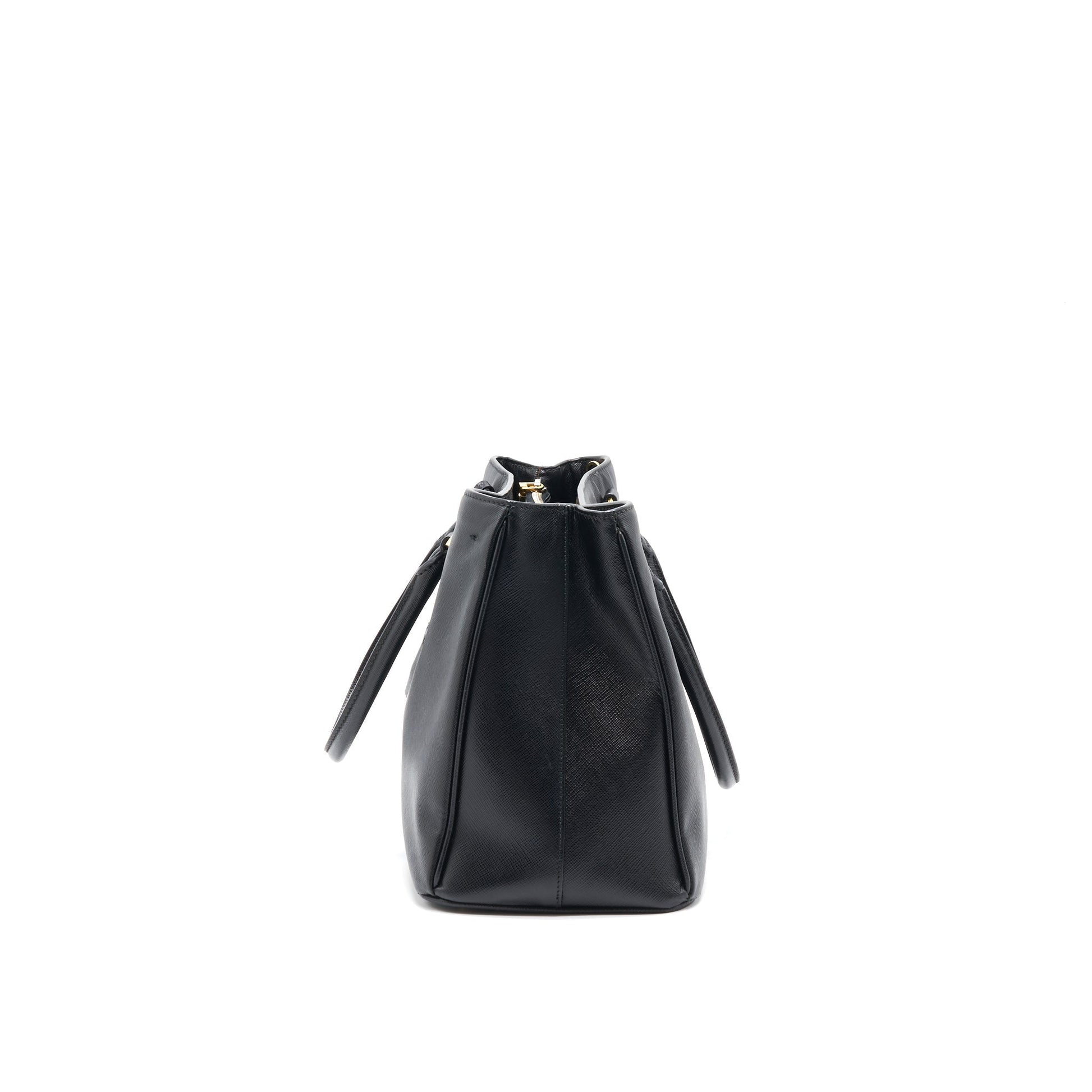 Prada Saffiano Tote Bag Black GHW