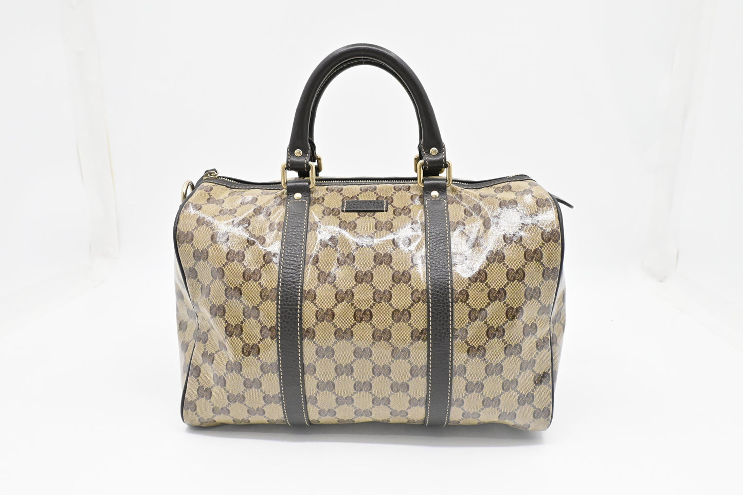 Gucci Boston Bag in Crystal GG Coated Canvas