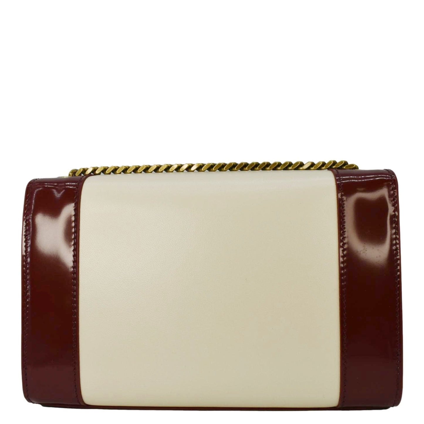 SAINT LAURENT Kate Small Leather Chain Shoulder Bag Burgundy