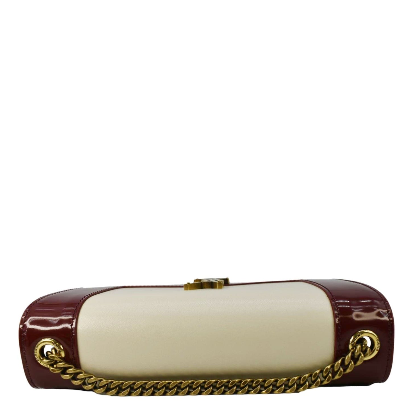 SAINT LAURENT Kate Small Leather Chain Shoulder Bag Burgundy