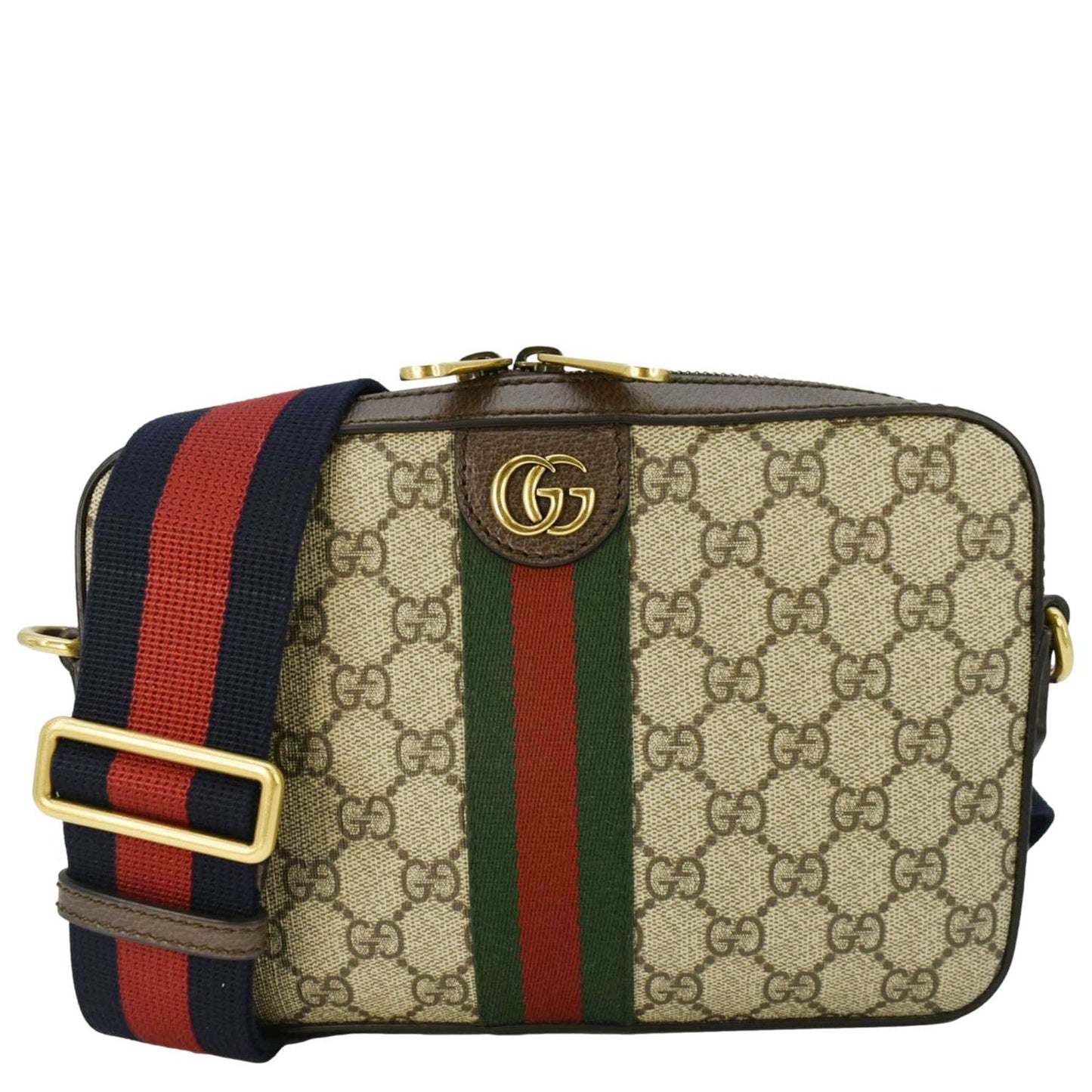 GUCCI Ophidia Small GG Supreme Canvas Crossbody Bag Beige 699439