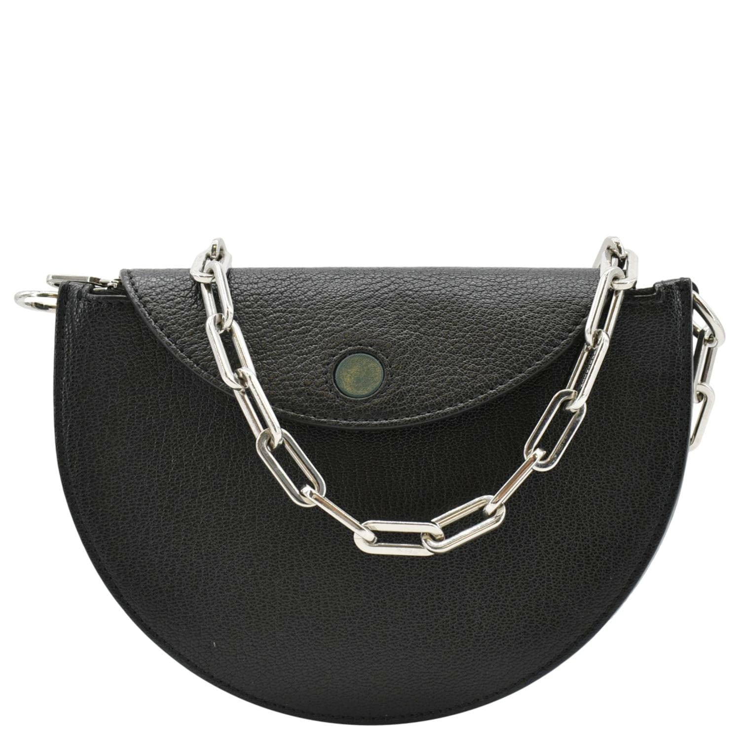 Burberry Pecan Small Leather Shoulder Bag Black