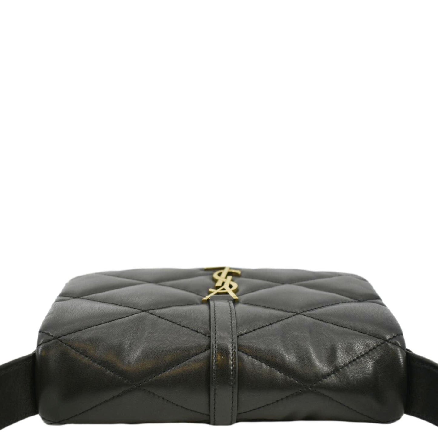 SAINT LAURENT LE 57 Quilted Leather Hobo Bag Black
