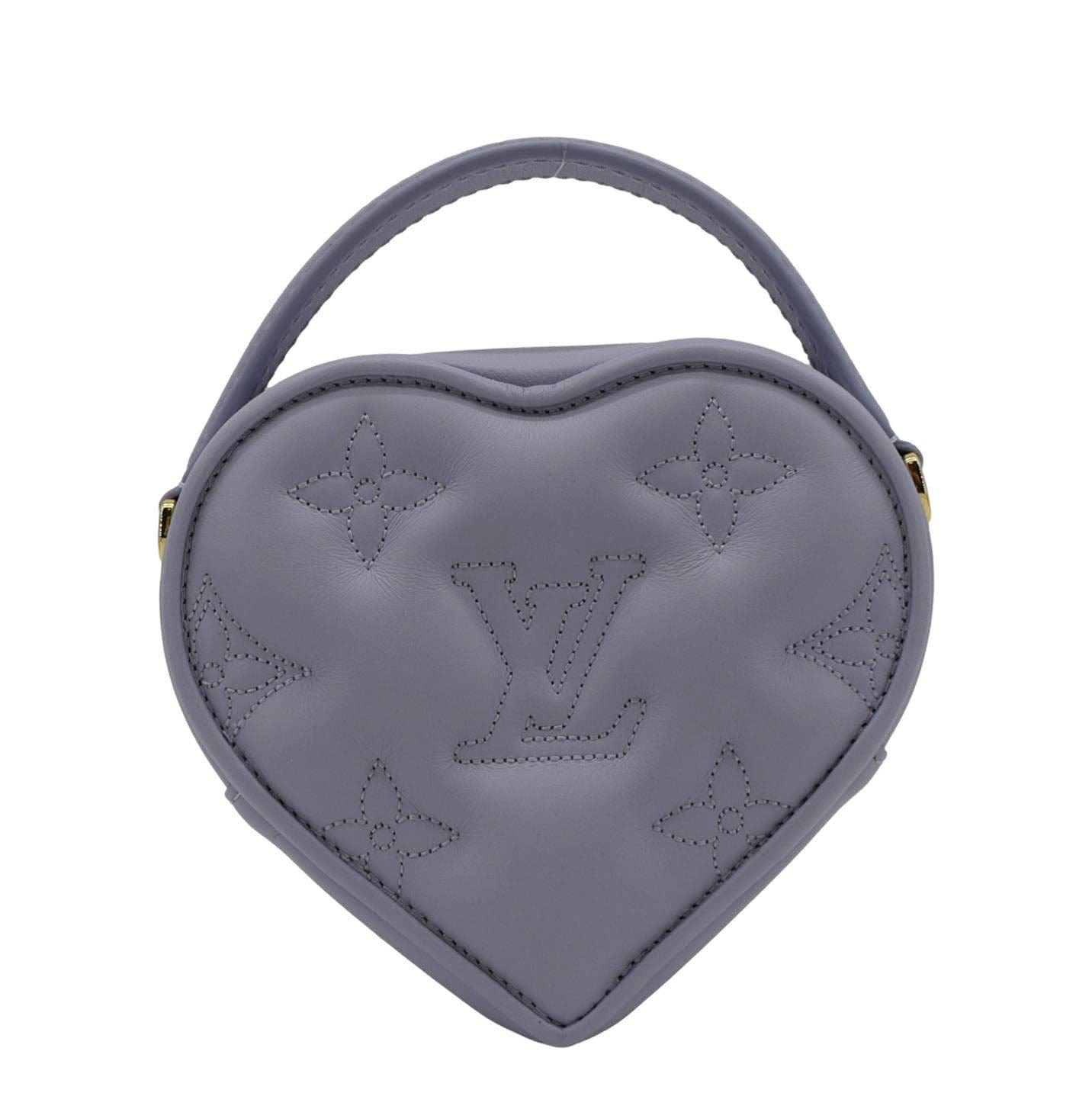 LOUIS VUITTON Pop My Heart Monogram Leather Shoulder Bag Purple