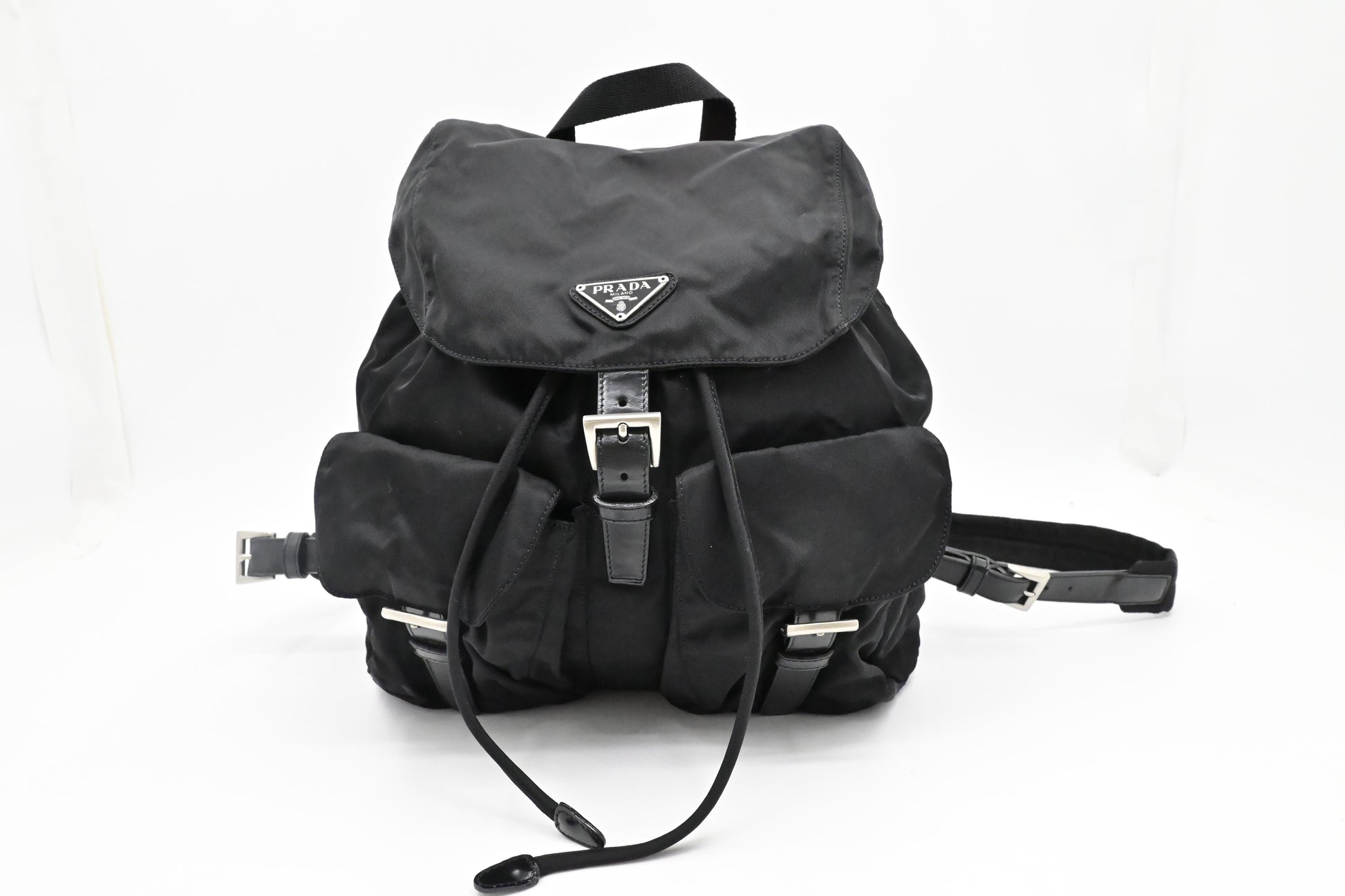 Prada Medium Backpack in Black Nylon Canvas