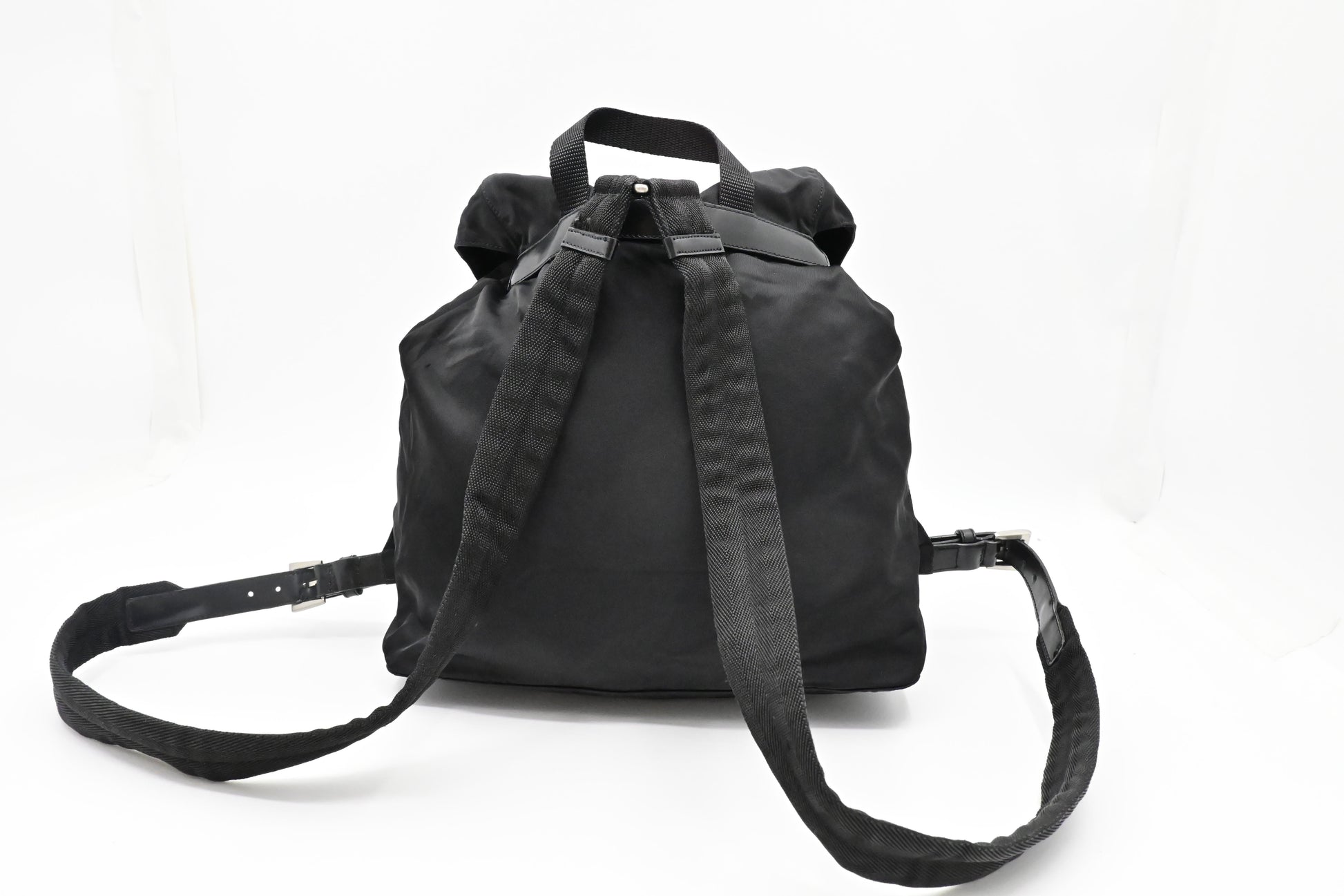 Prada Medium Backpack in Black Nylon Canvas