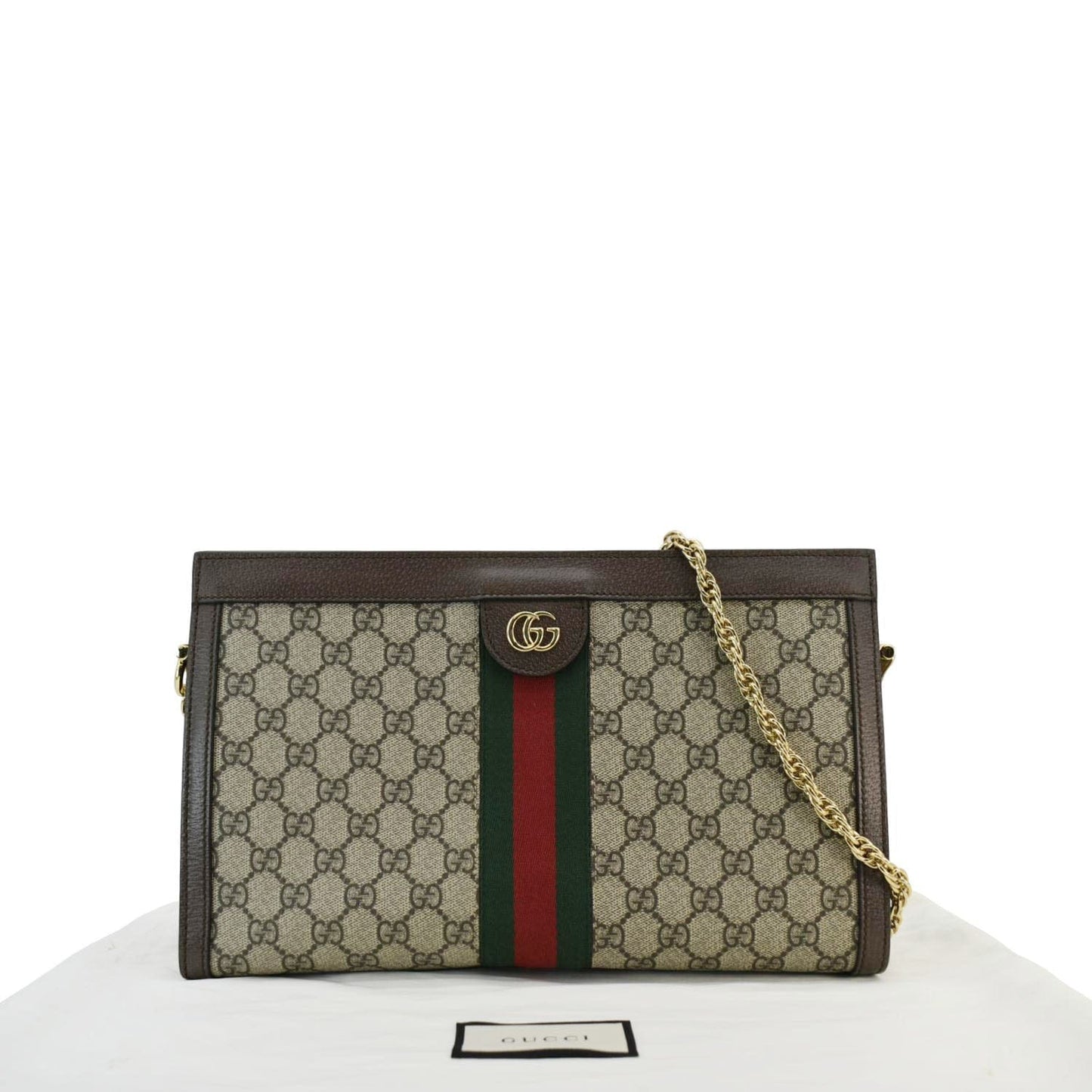 GUCCI Ophidia Medium GG Supreme Canvas Shoulder Bag Beige 503876