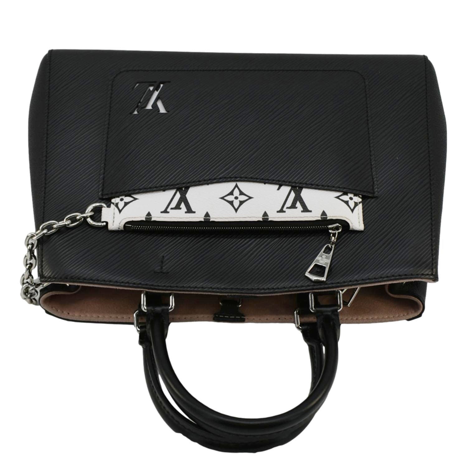LOUIS VUITTON Marelle MM Epi Leather Tote Shoulder Bag Black