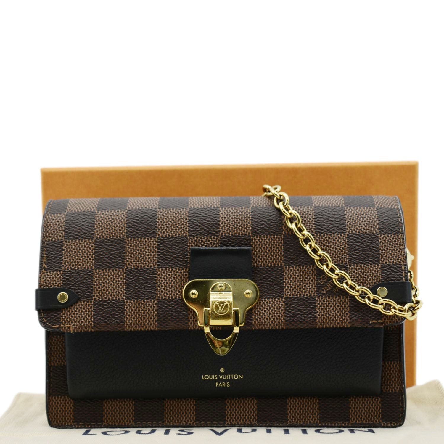 LOUIS VUITTON Vavin PM Damier Ebene Shoulder Bag Brown