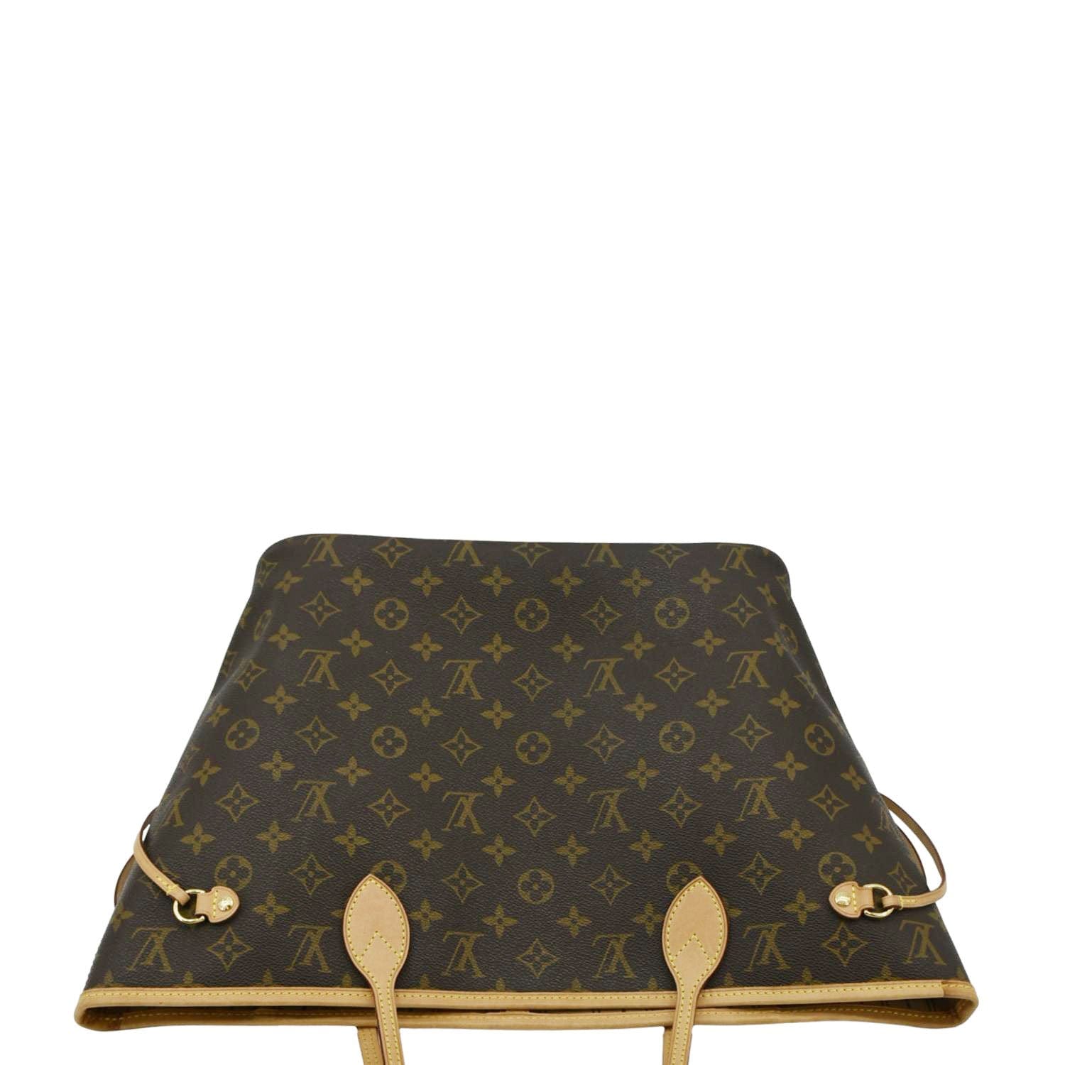 LOUIS VUITTON Neverfull MM Monogram Canvas Shoulder Bag Brown