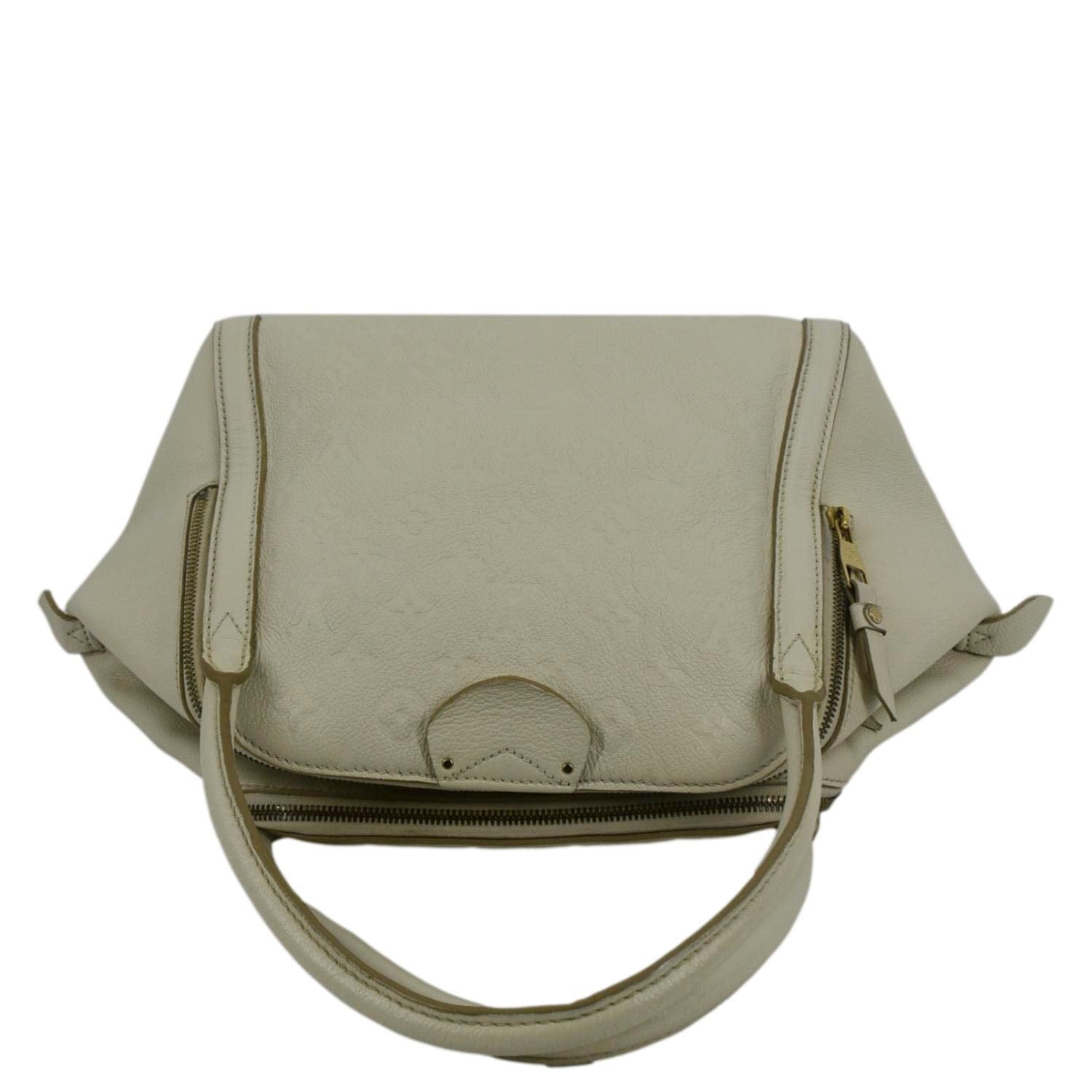 LOUIS VUITTON Marais MM Empreinte Leather Hobo Bag Ivory