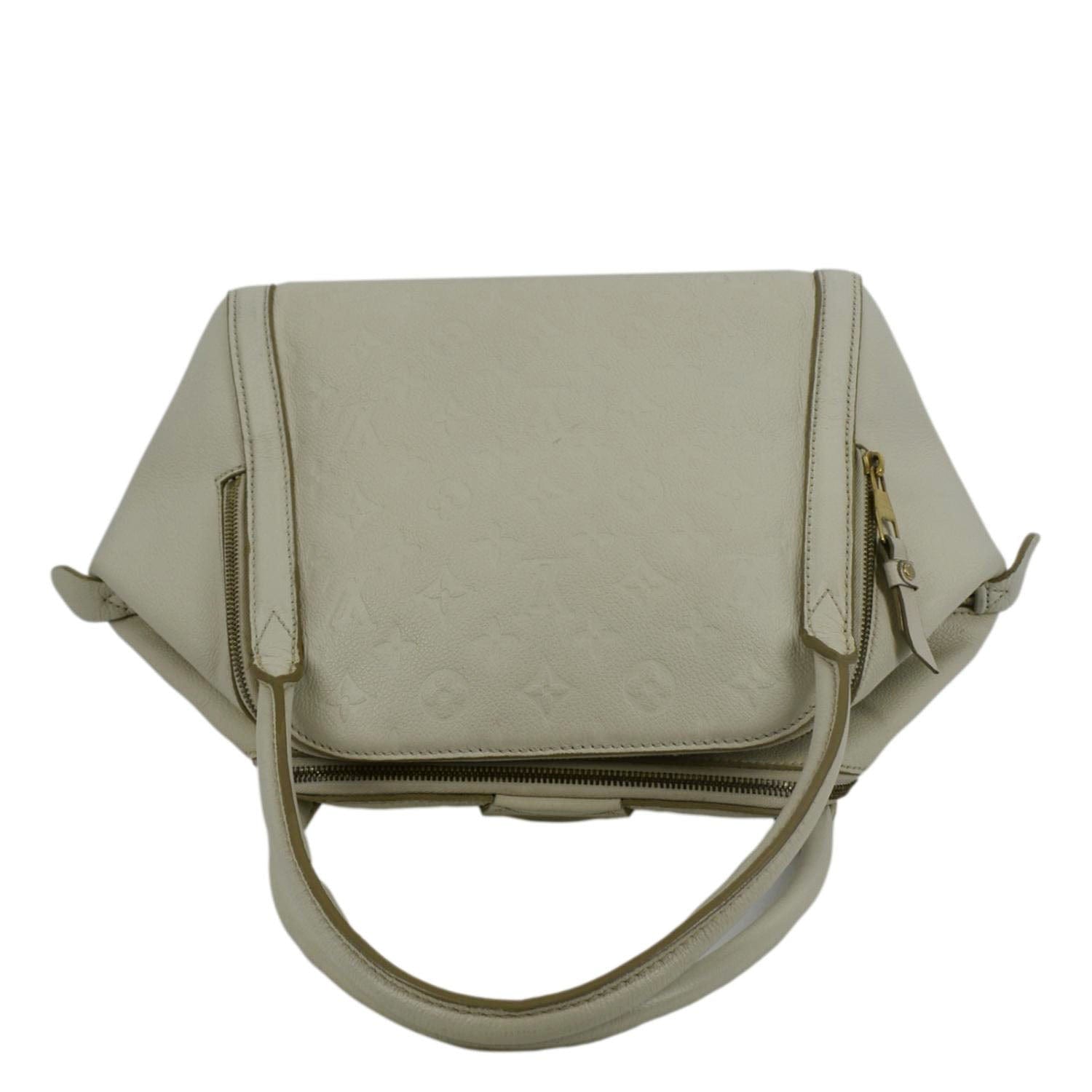 LOUIS VUITTON Marais MM Empreinte Leather Hobo Bag Ivory