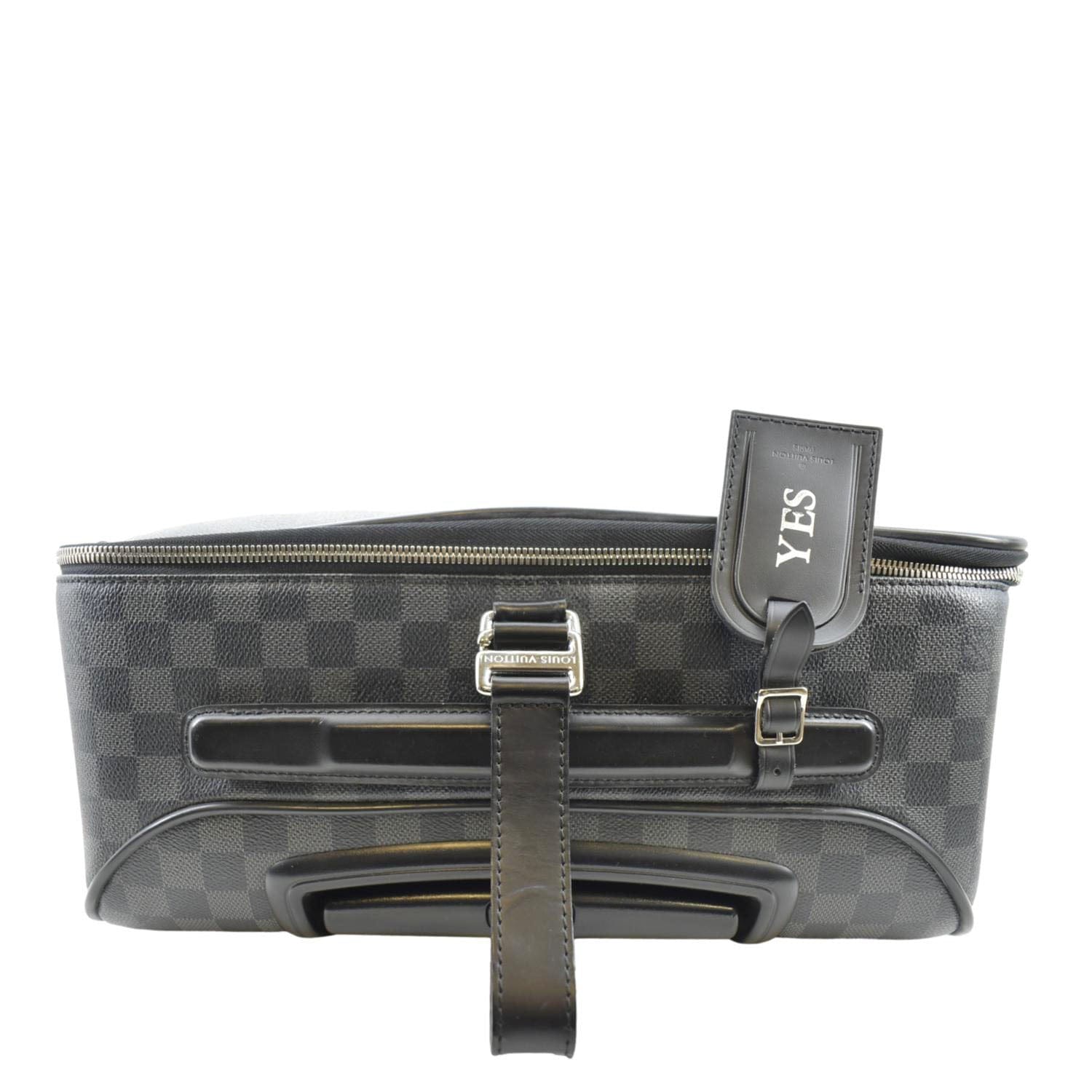 LOUIS VUITTON Pegase 55 Damier Graphite Business Suitcase Travel Bag Black
