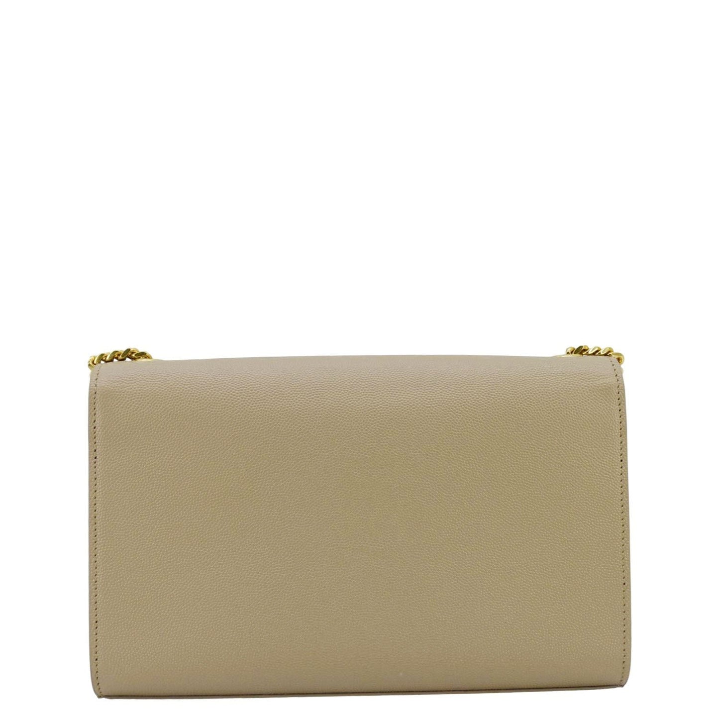 SAINT LAURENT Kate Leather Chain Crossbody Bag Cream