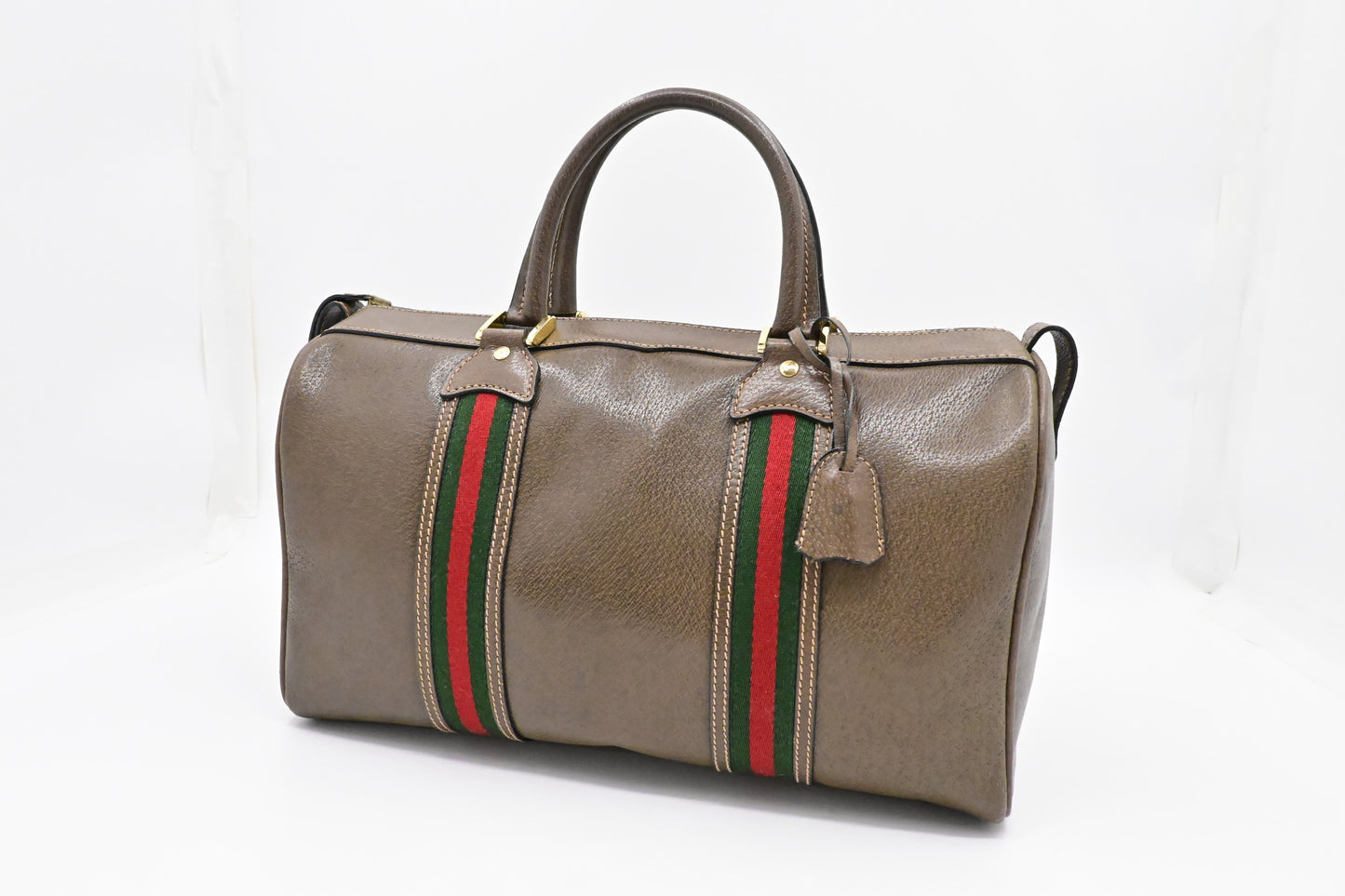 Gucci Boston Bag in Brown Leather