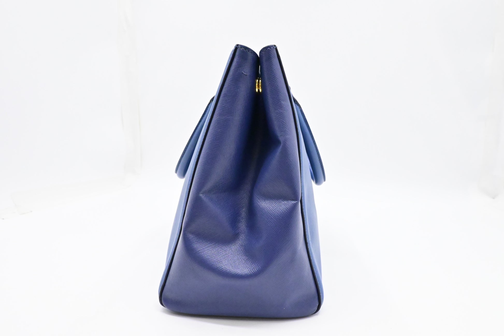 Prada Galleria in Blue Saffiano Leather