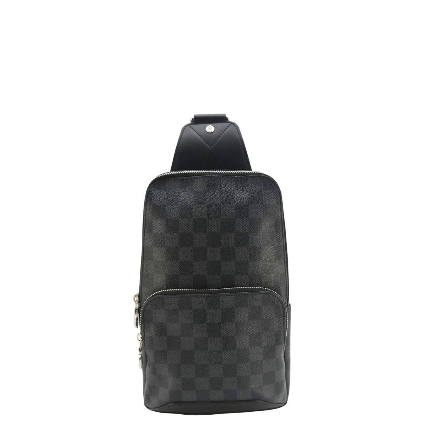 LOUIS VUITTON Avenue Sling Damier Graphite Backpack Bag Black
