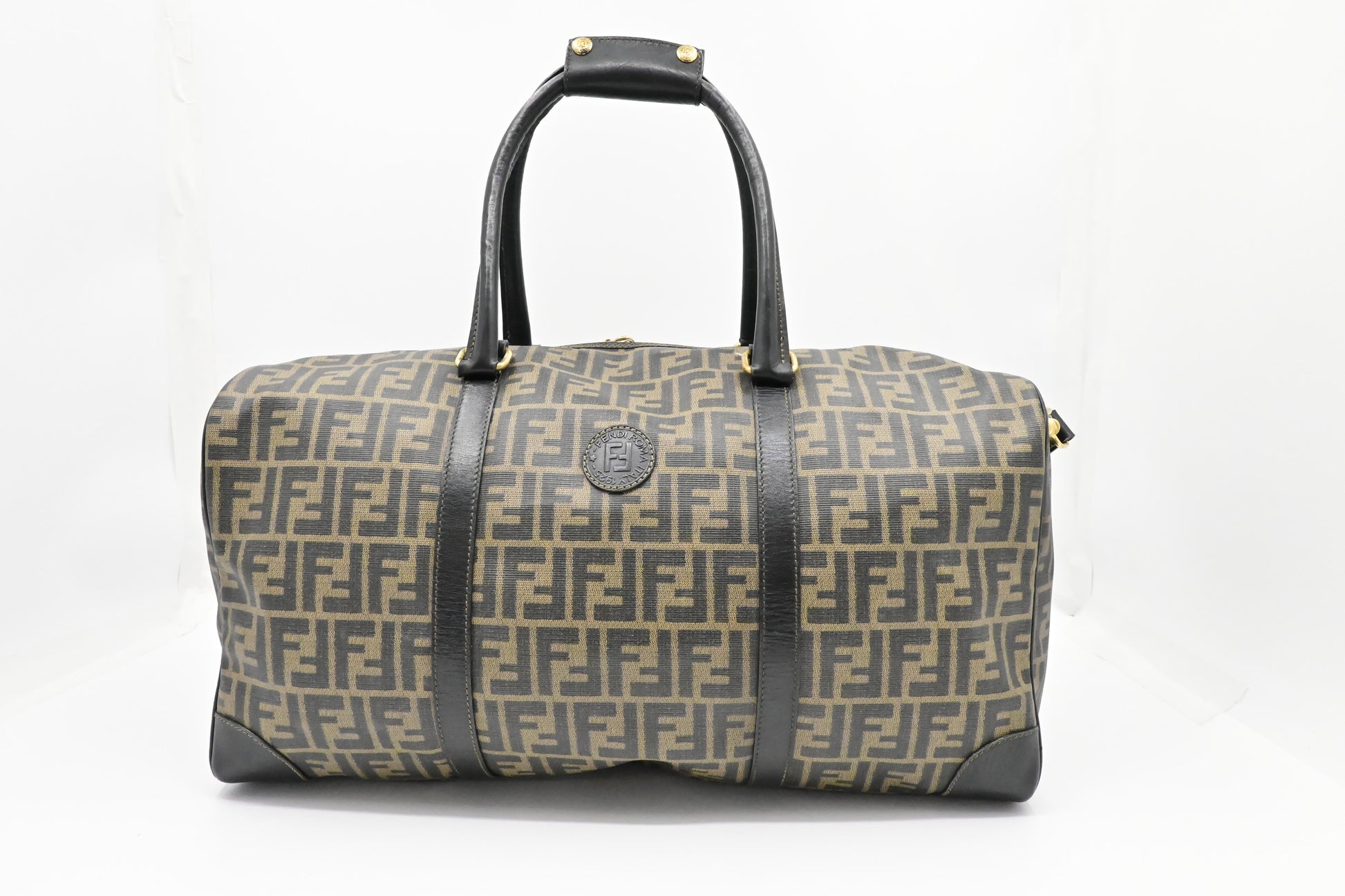 Fendi Large Duffel Bag in Zucca Coated Canvas