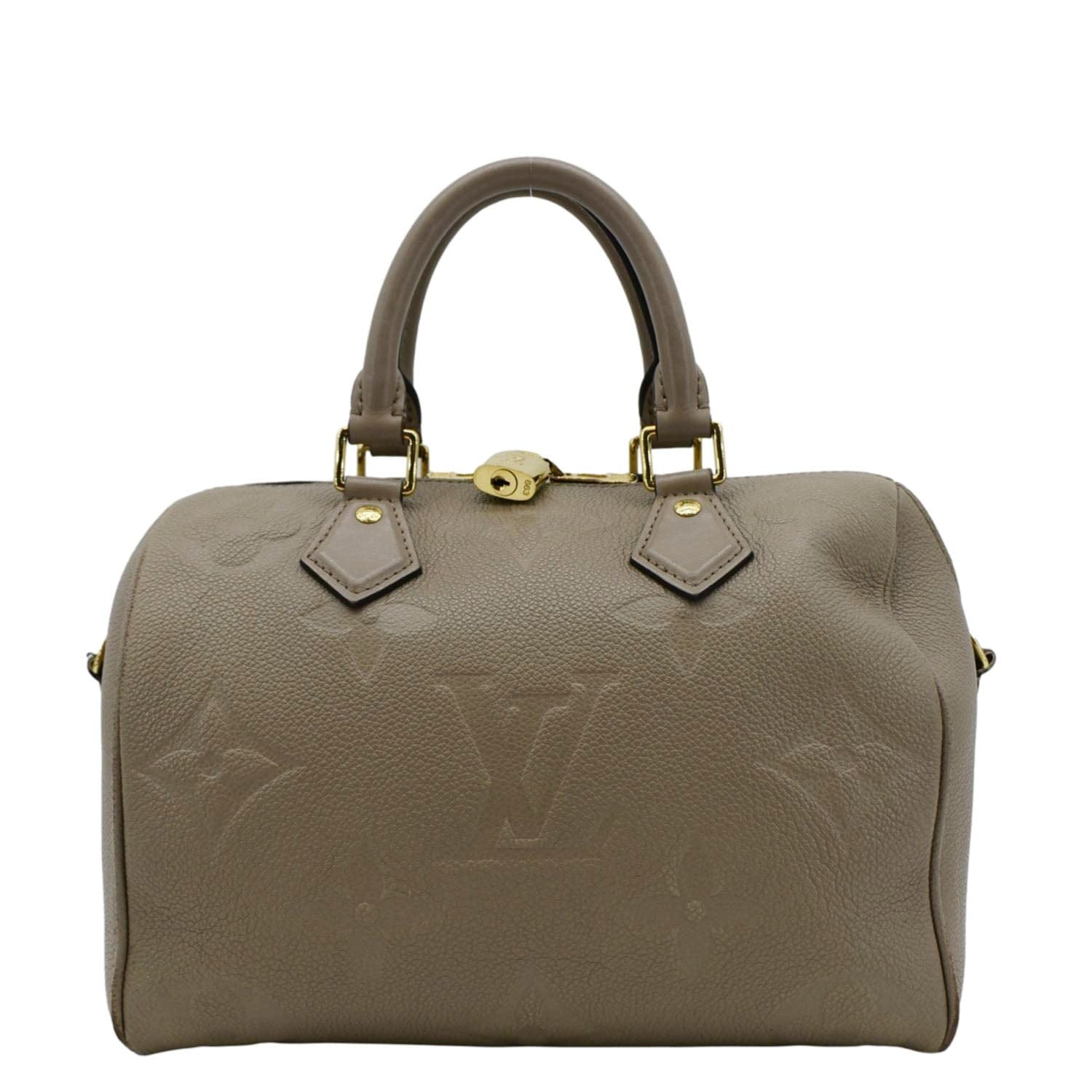LOUIS VUITTON 25 Bandouliere Monogram Empreinte Shoulder Bag Beige