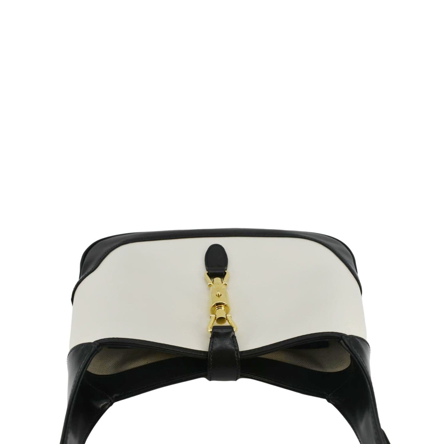 GUCCI Jackie 1961 Small Leather Shoulder Bag White 636706